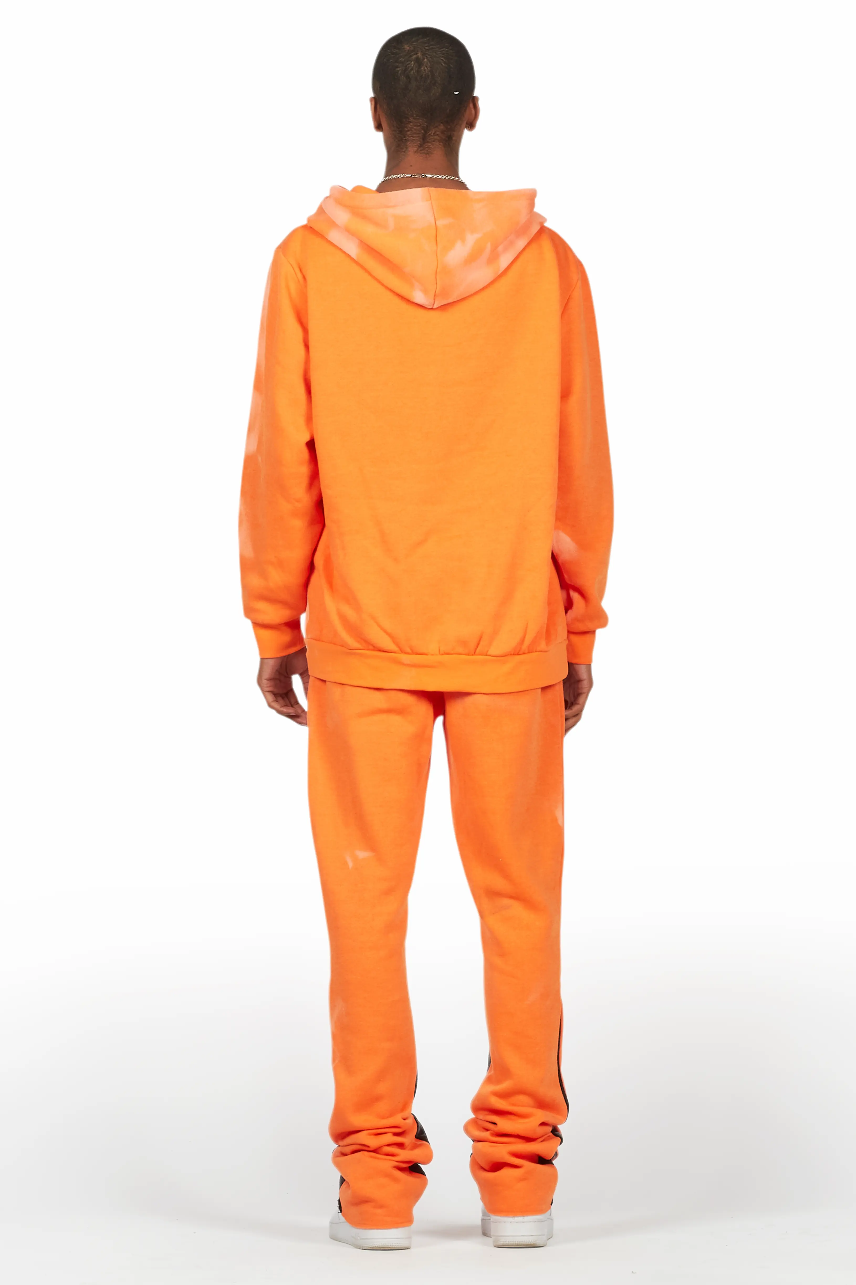 Nelly Orange Hoodie Stacked Flare Track Set - Image 4