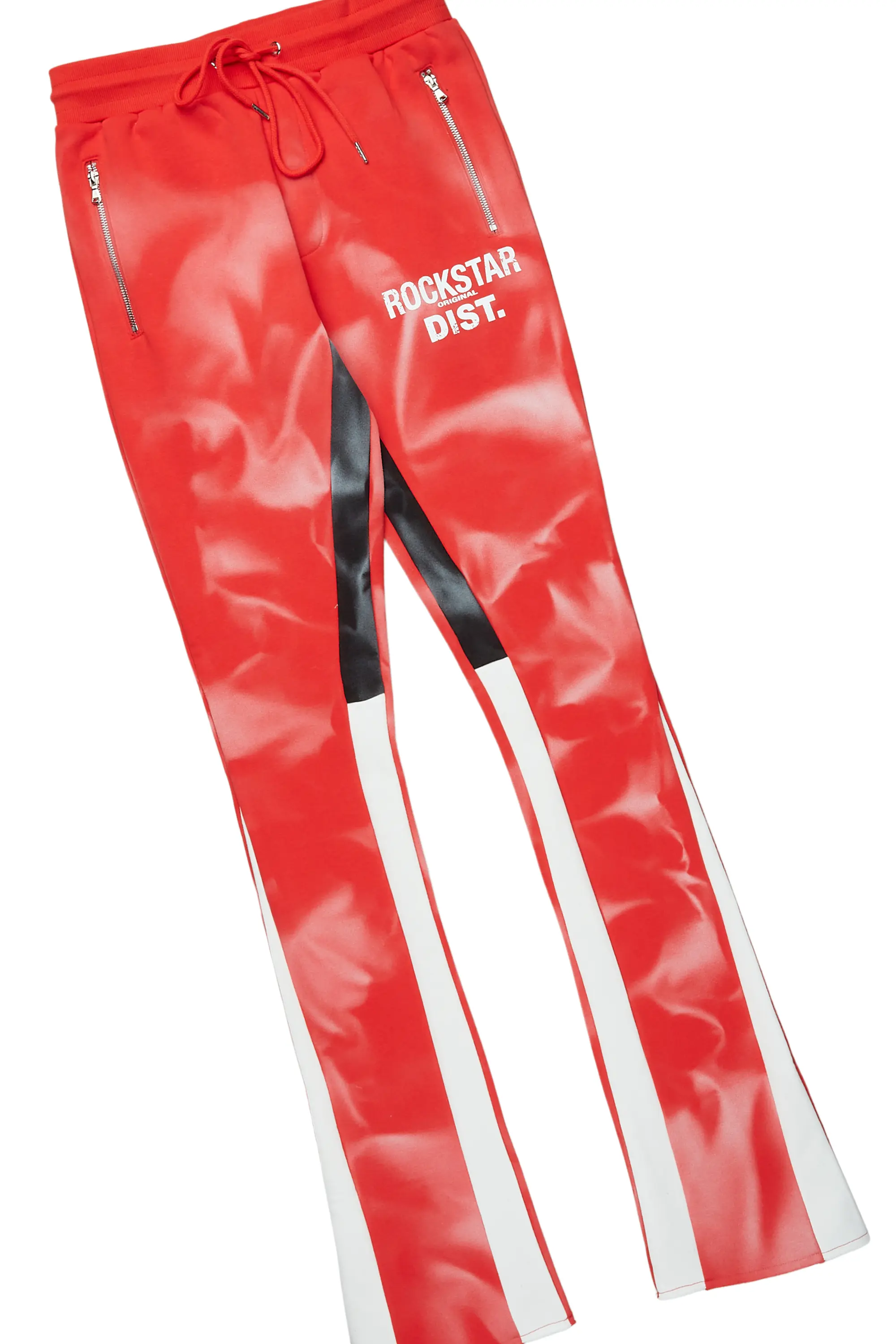 Nelly Red Hoodie Stacked Flare Track Set - Image 8