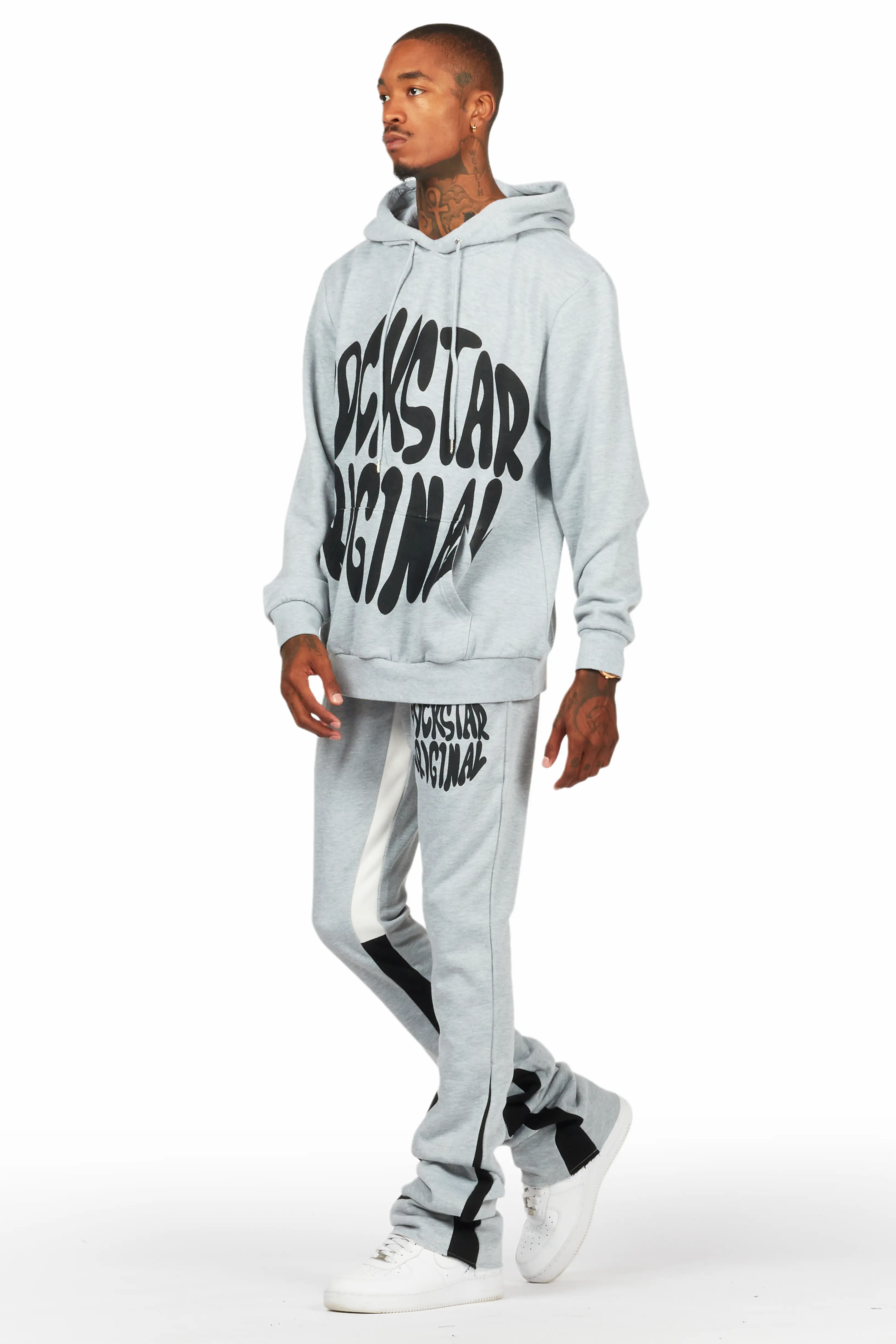 Thierry Grey Stacked Flare Track Set - Image 4