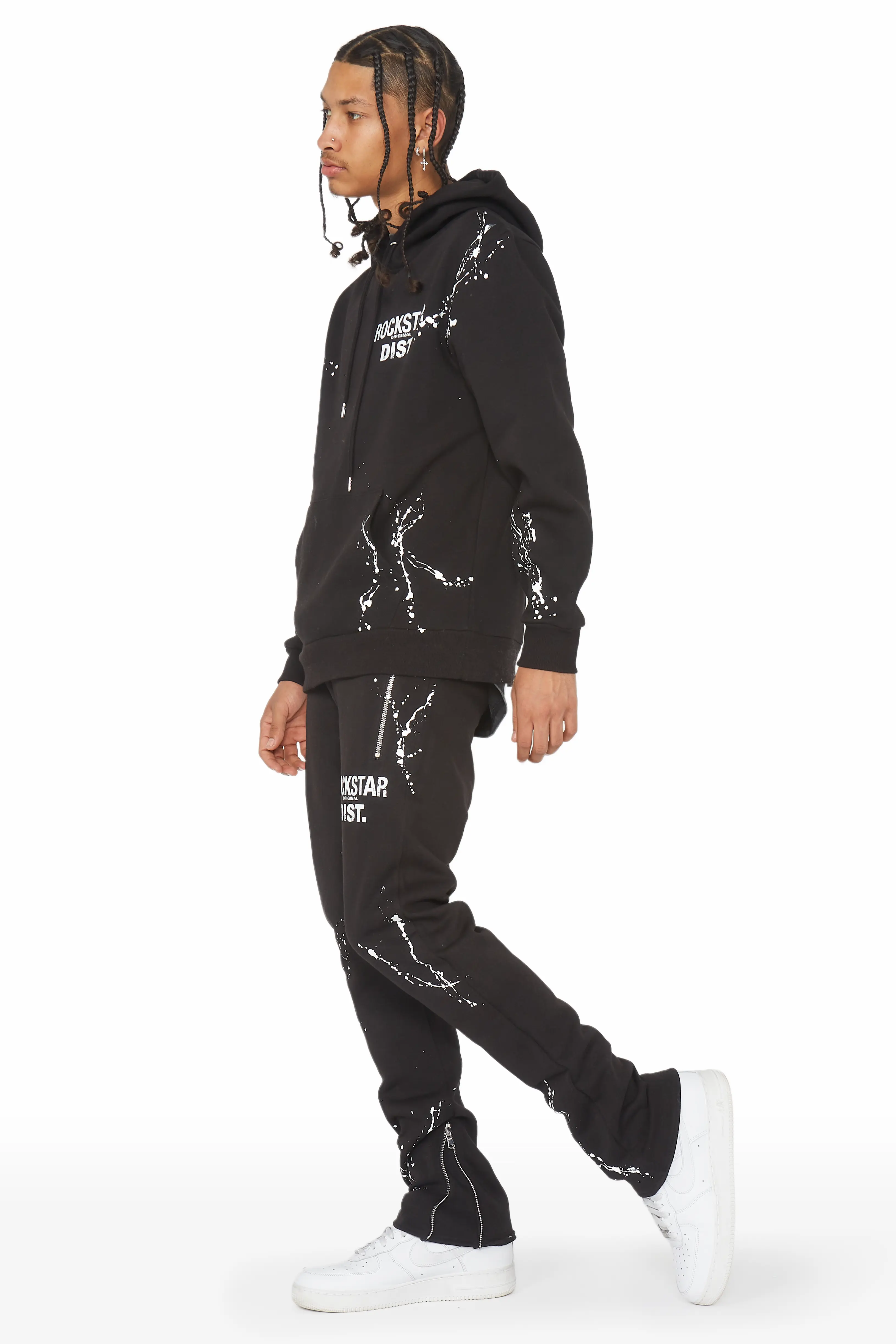 Reece Black  Slim Fit Track Set - Image 4