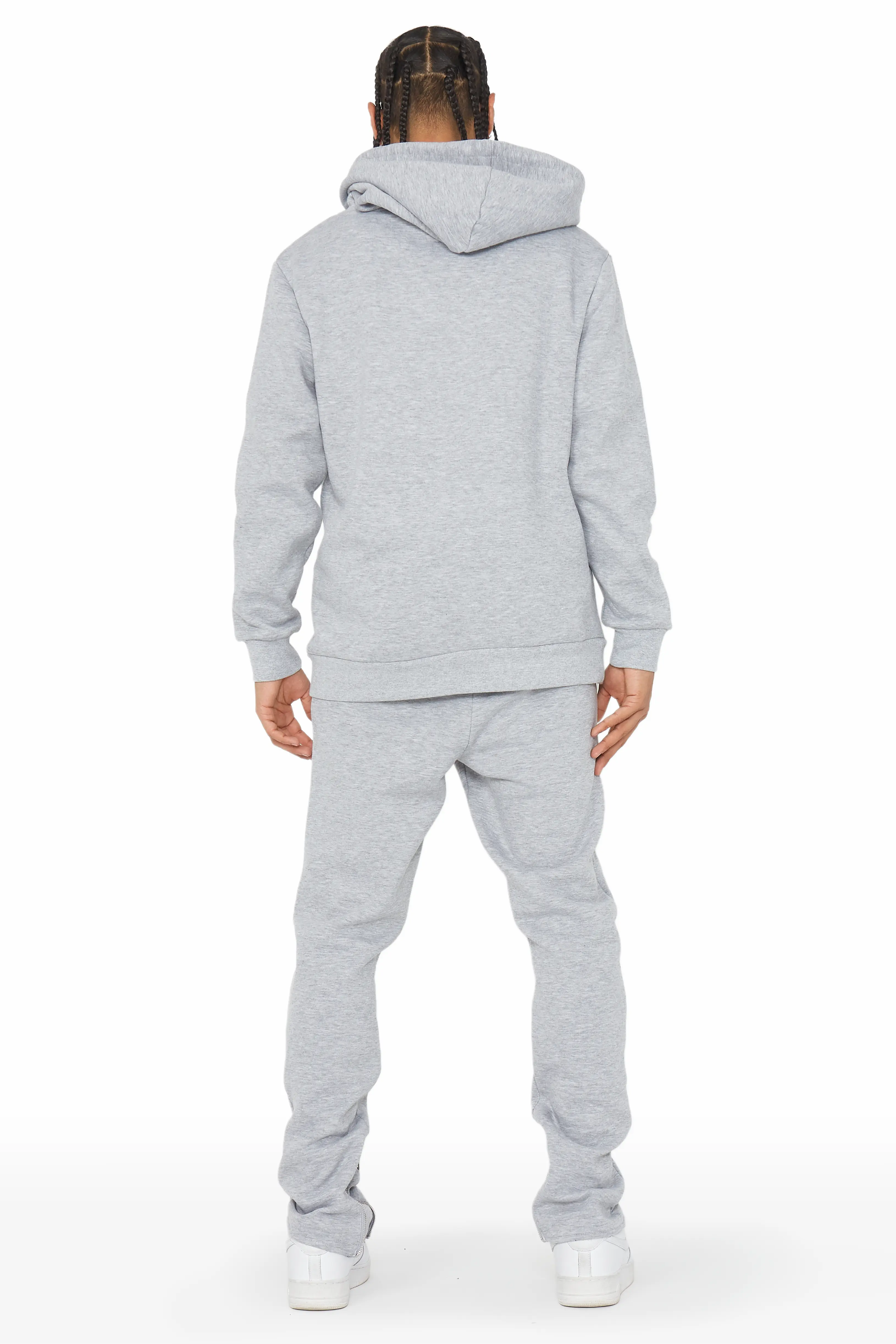 Warblen Grey/Blue Slim Fit Track Set - Image 4
