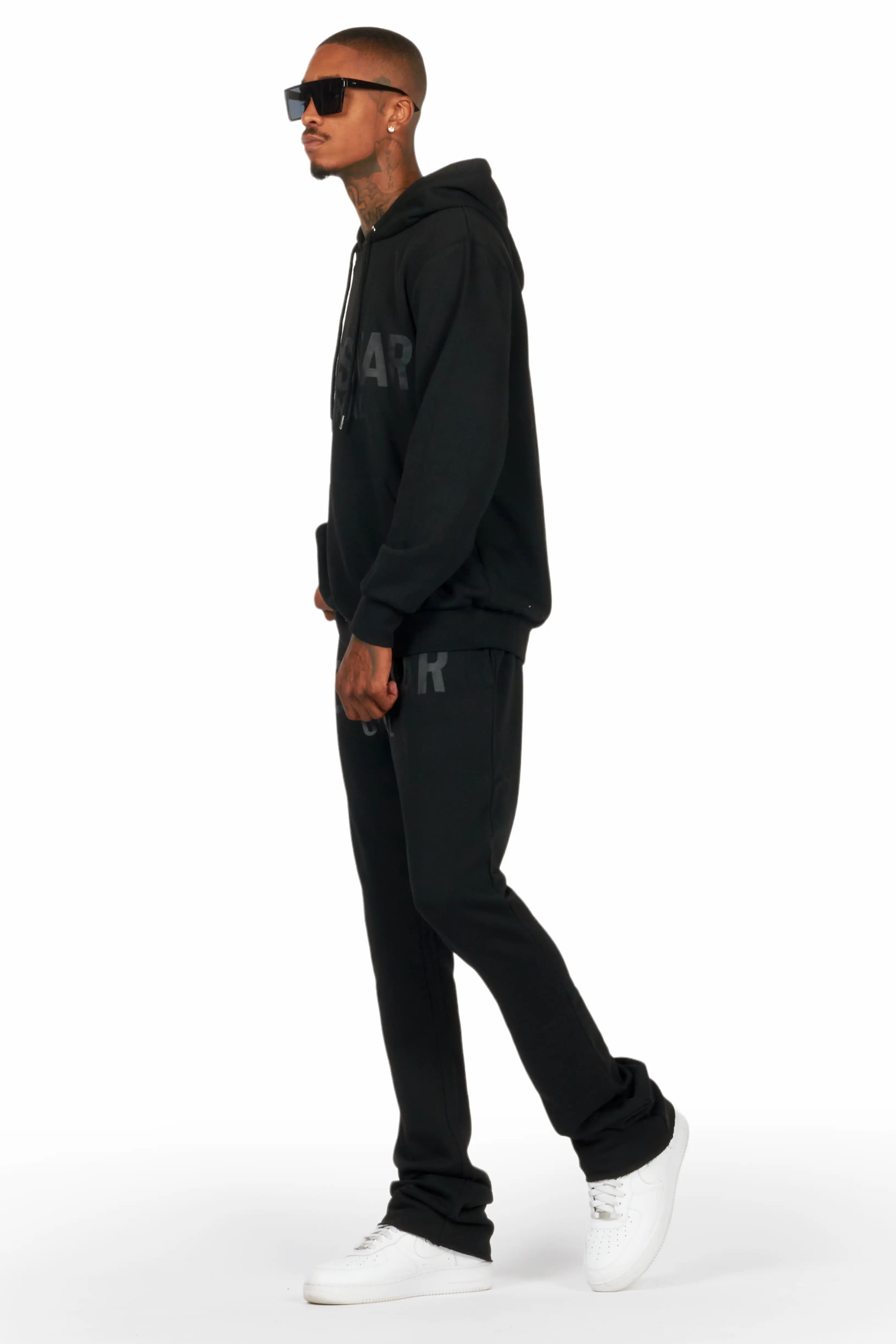 Evan Black Stacked Flare Track Set - Image 5