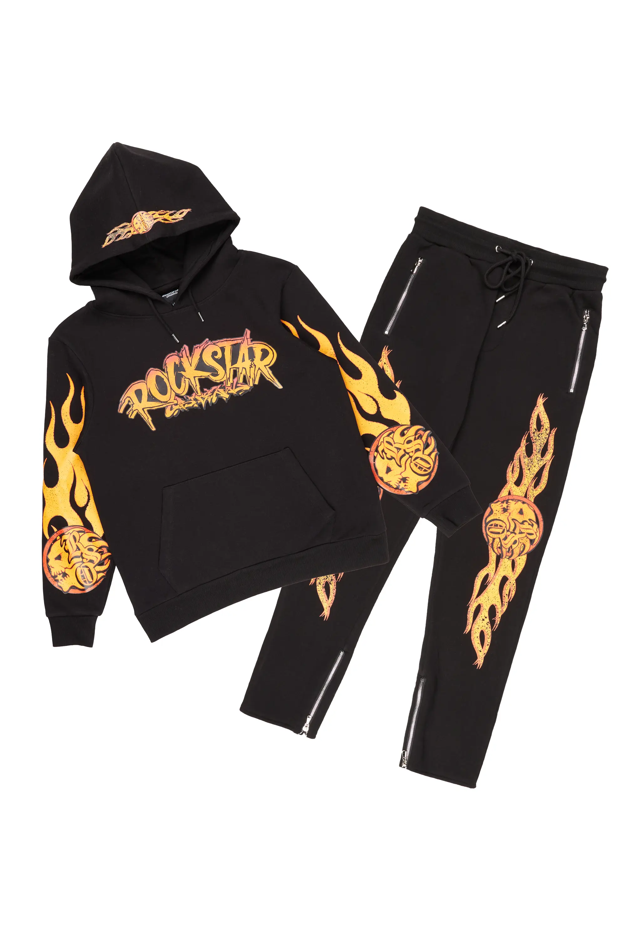 Iheartu Black Slim Fit Track Set - Image 2
