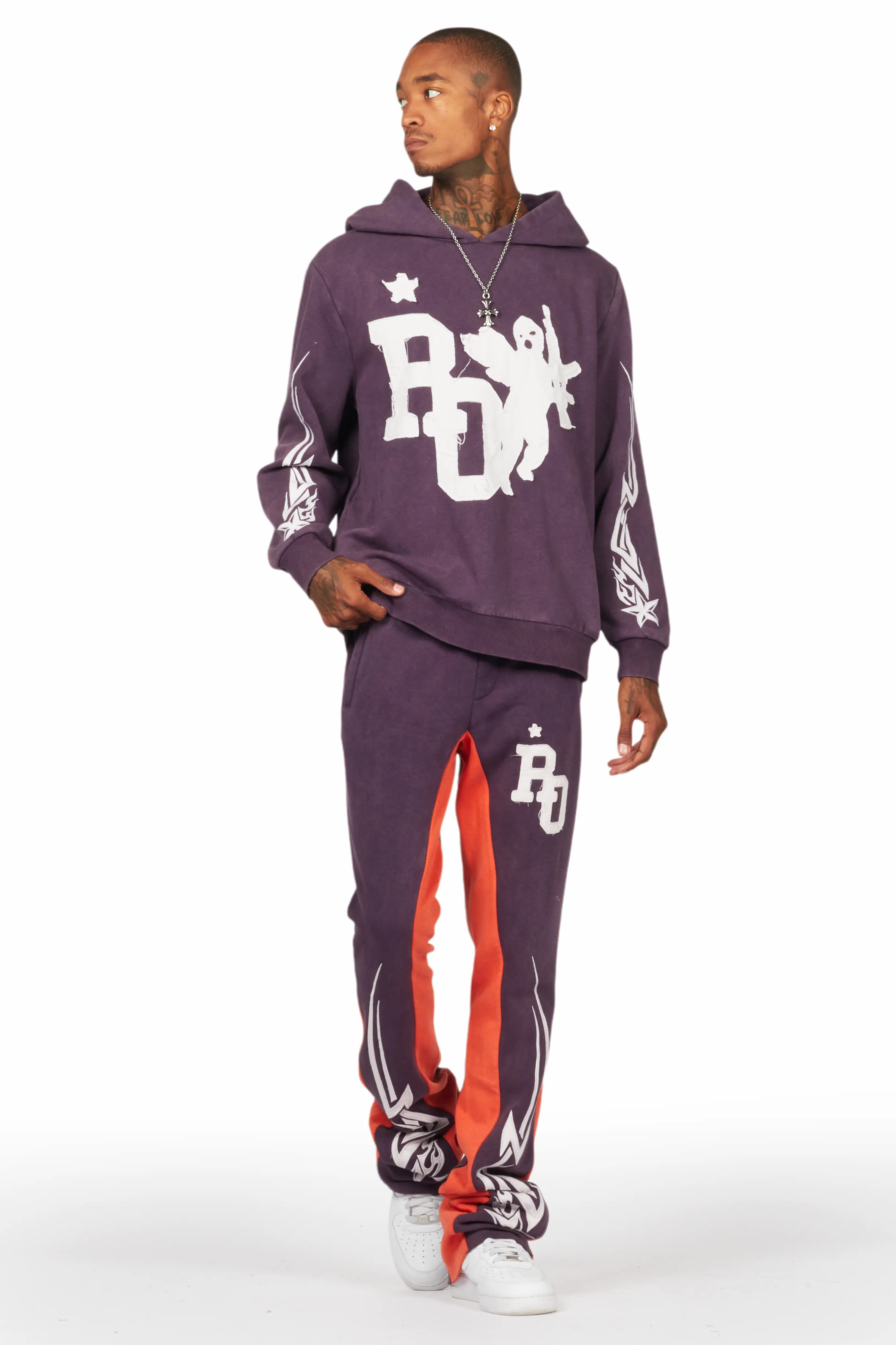 Pluton Purple Patchwork Stacked Track Set - Image 3