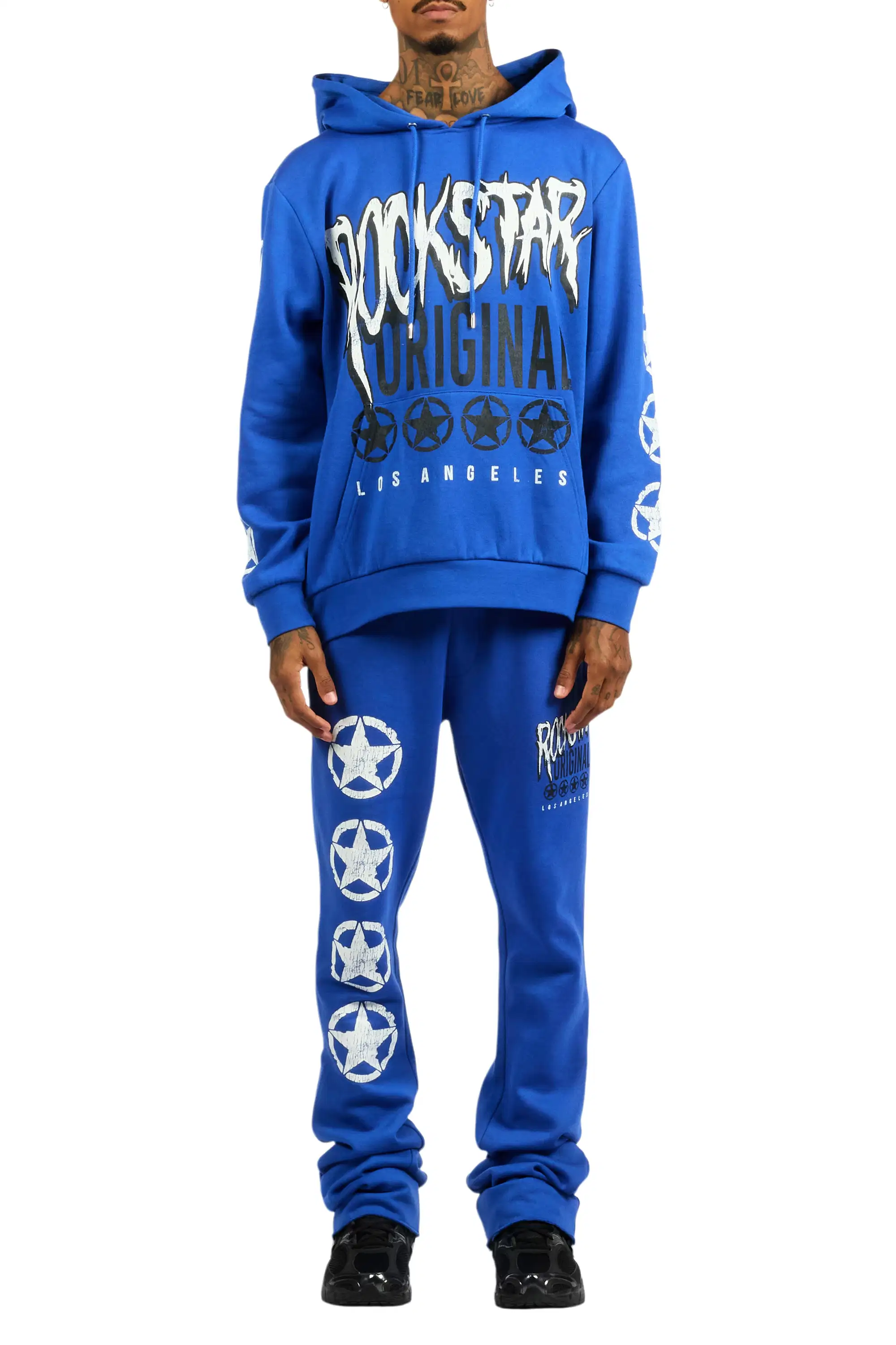 Wizzurd Royal Hoodie Stacked Track Set - Image 8