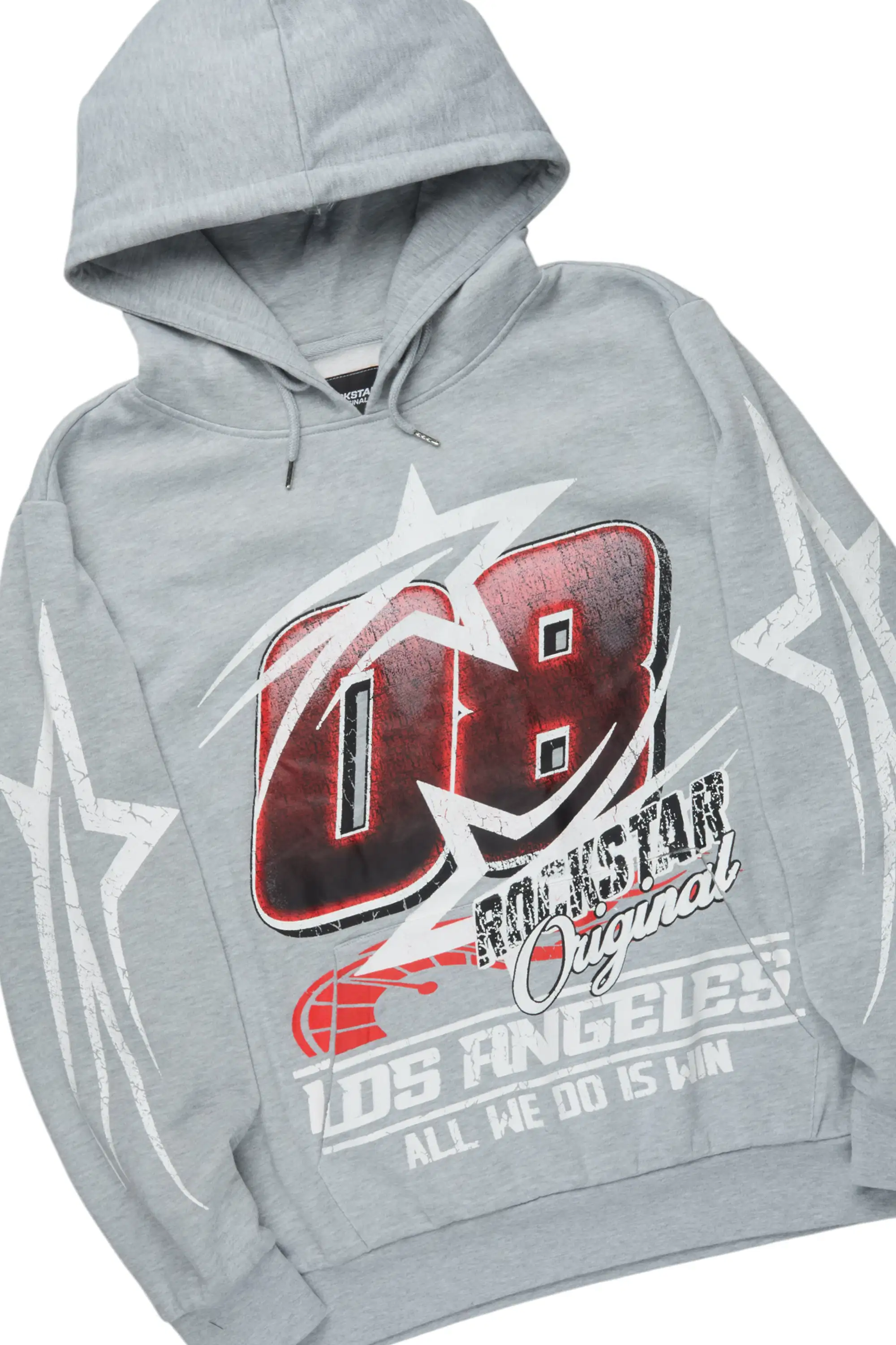 Kastell Heather Grey Hoodie/Stacked Pant Track Set - Image 6