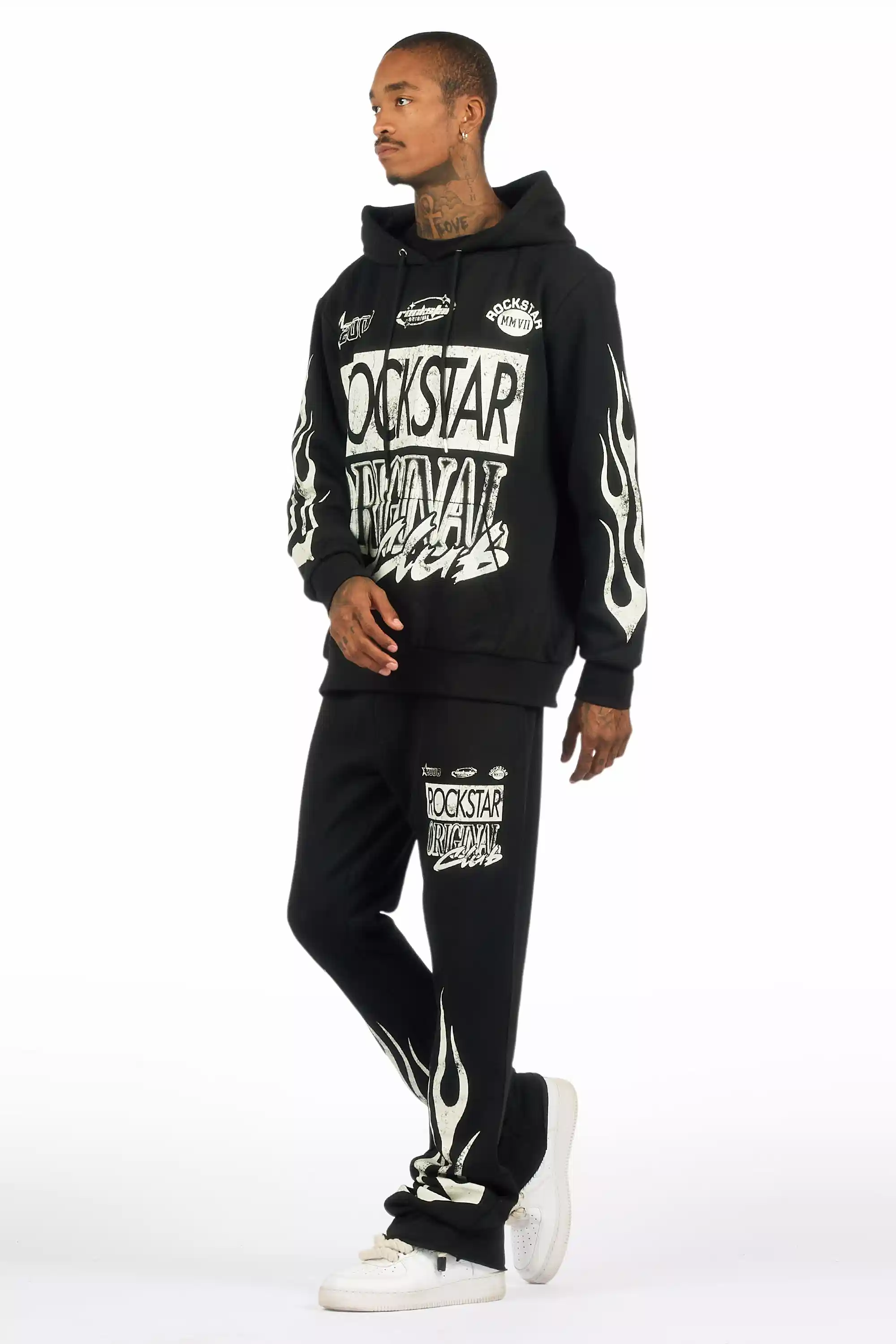 Rylok Black Hoodie Stacked Track Set - Image 6
