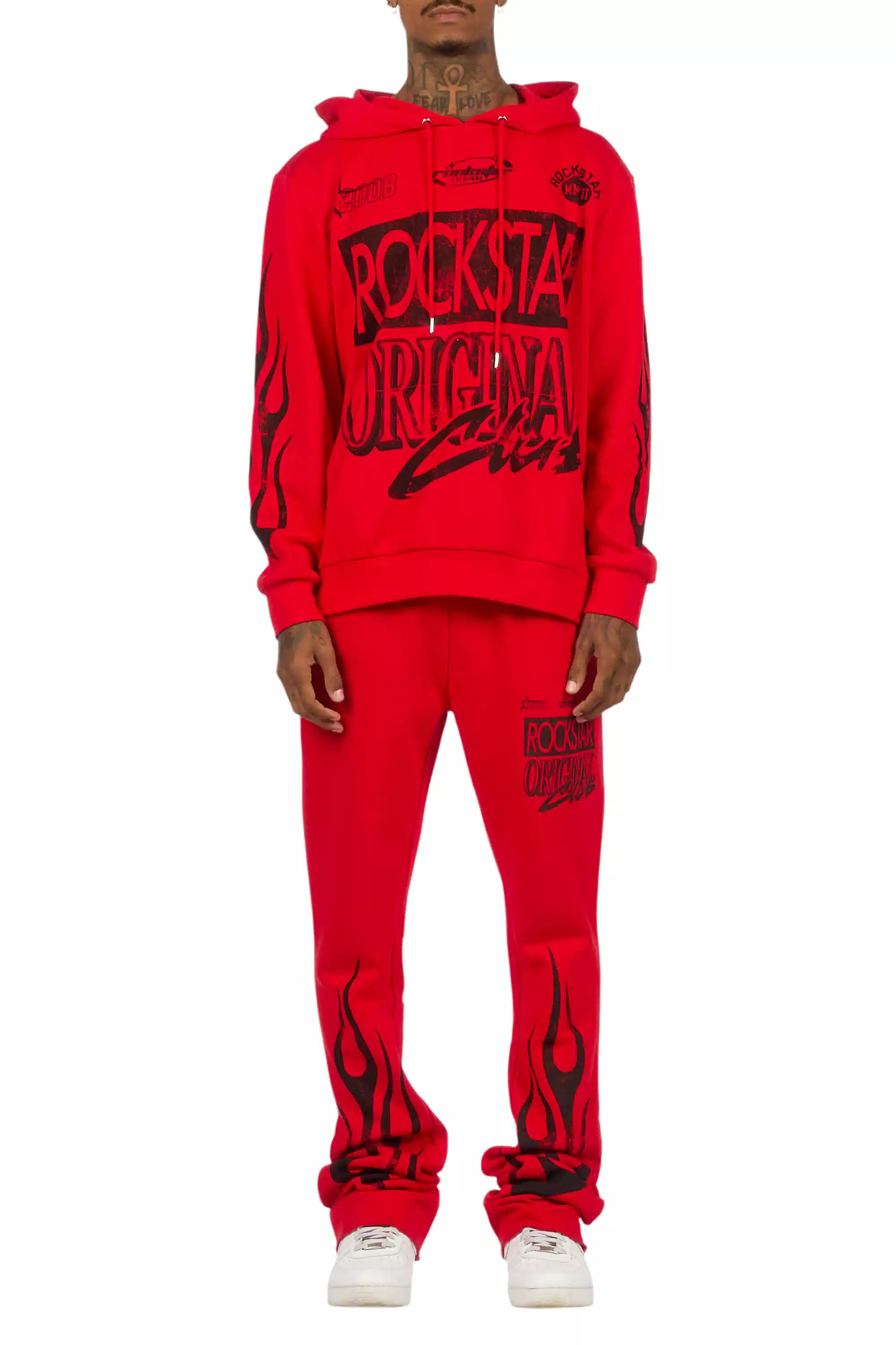 Rylok Red/Black Hoodie Stacked Track Set - Image 10