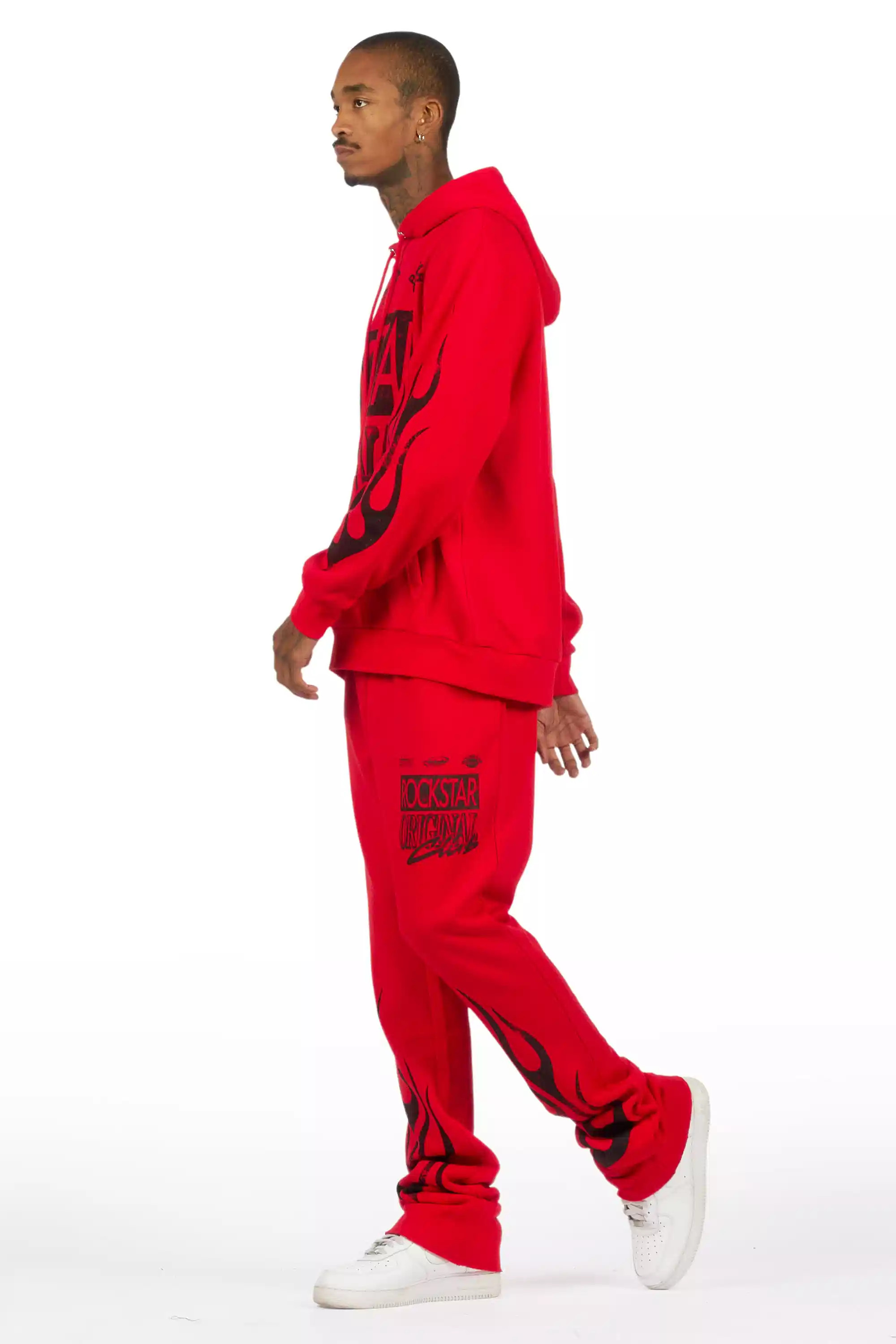 Rylok Red/Black Hoodie Stacked Track Set - Image 7