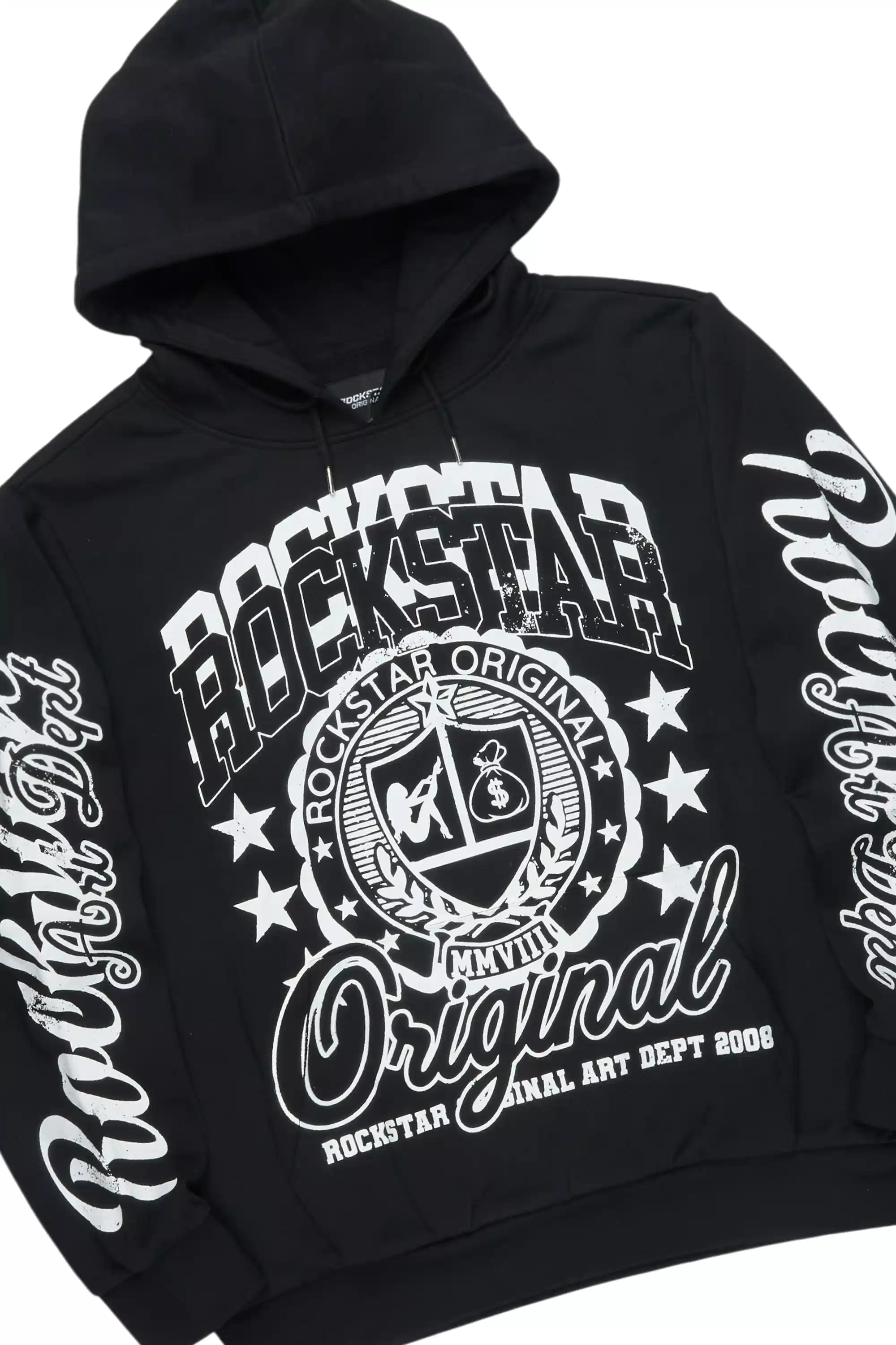 Blazon Black Hoodie/Stacked Pant Track Set - Image 8