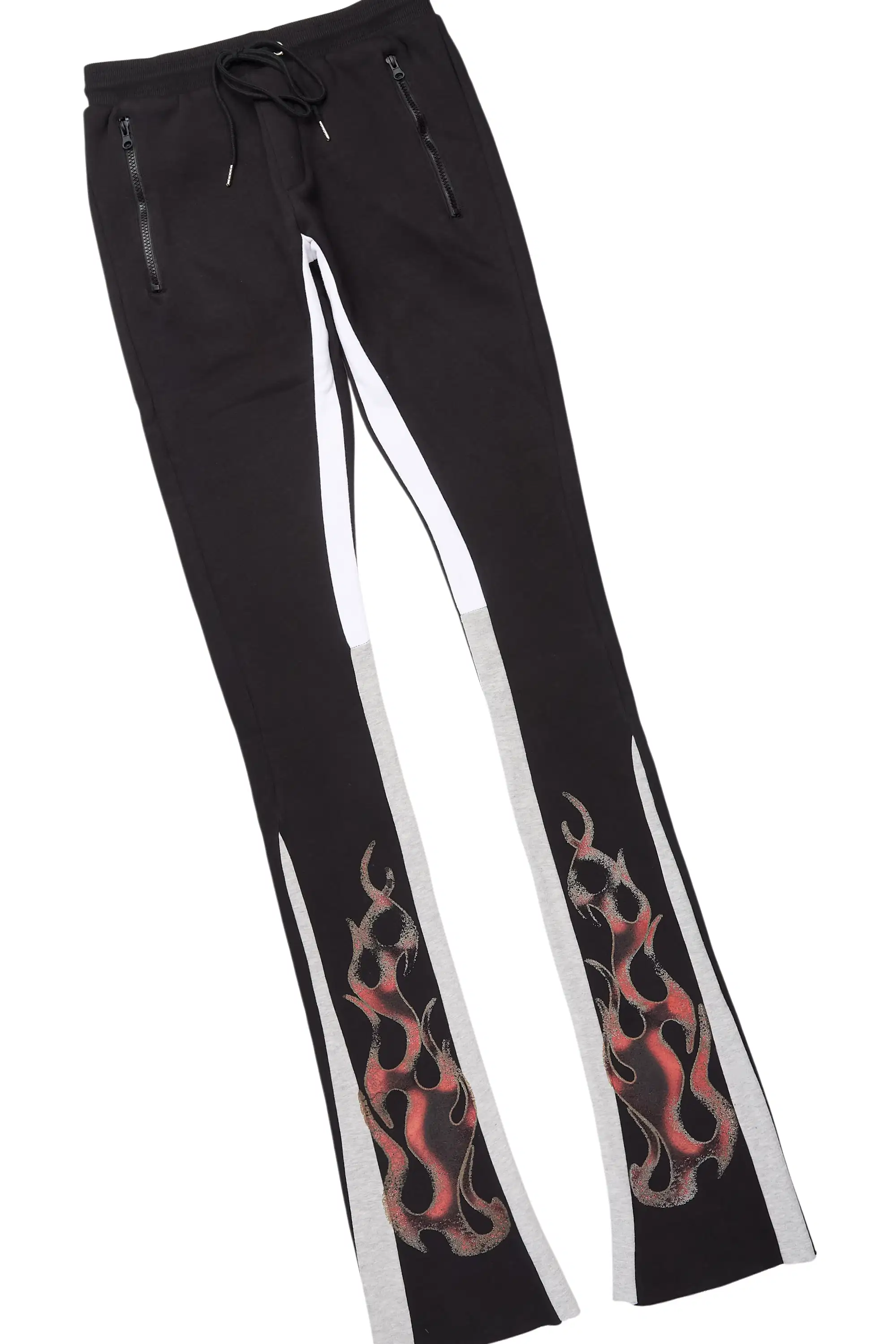 Scipt Black/Multi Hoodie/Super Stacked Track Set - Image 4