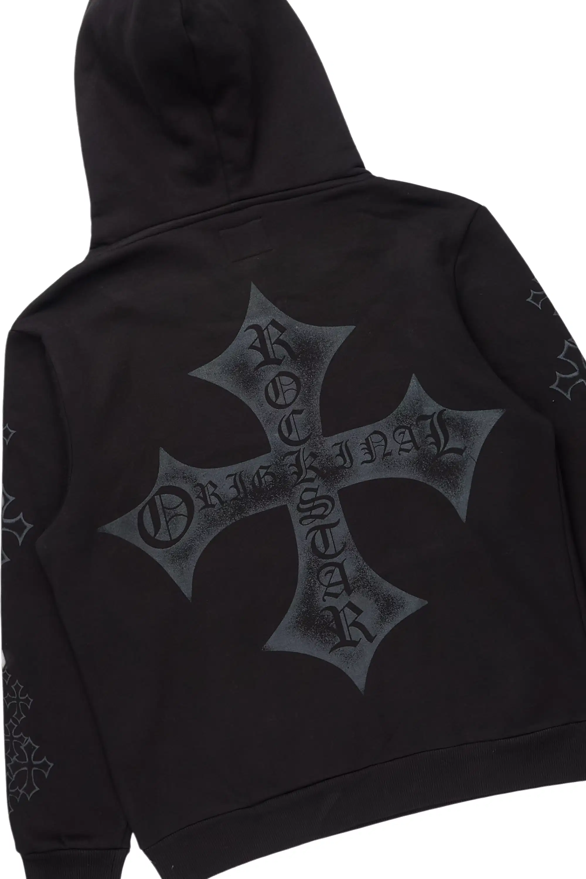 Marzion Black Hoodie/Super Stacked Track Set - Image 3