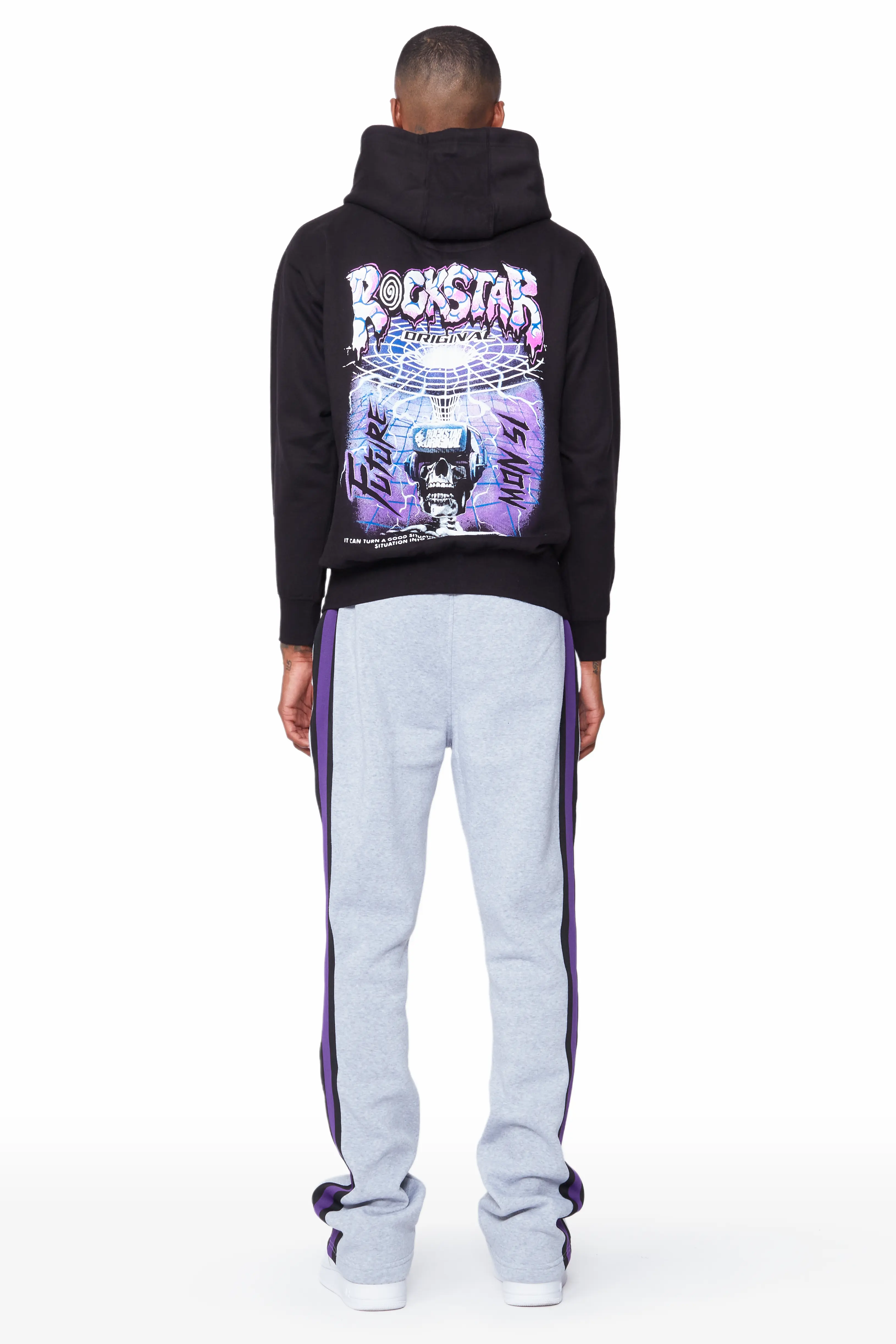 Gorka Black/Grey Hoodie Track Set - Image 4