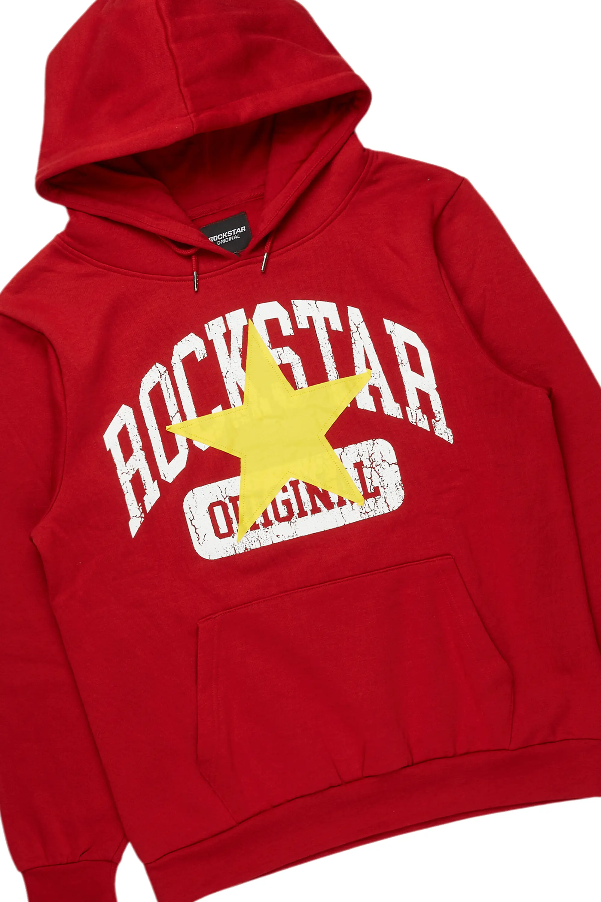 Mallor Burgundy Baggy Stacked Hoodie Track Set - Image 8