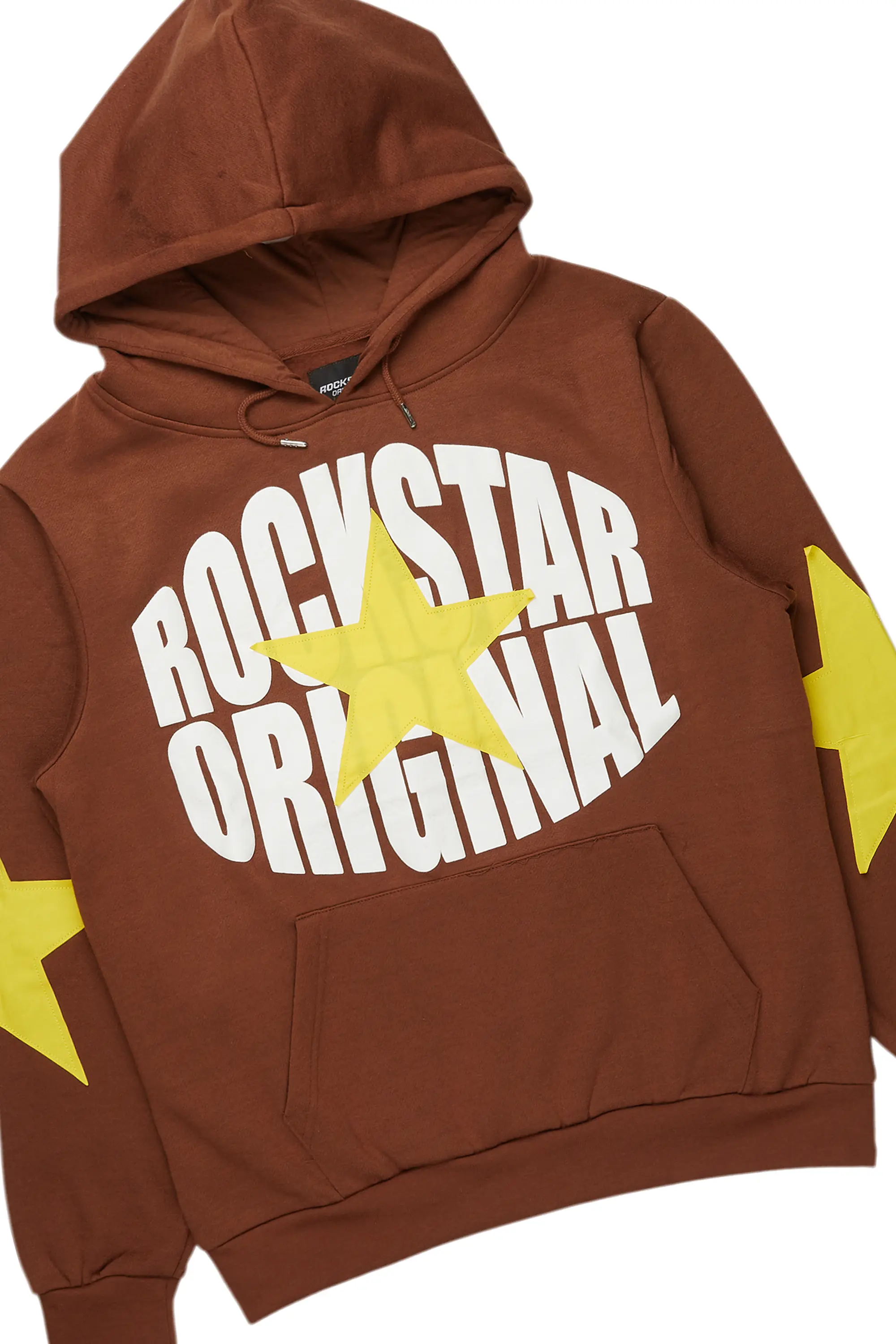 States Brown Baggy Stacked Hoodie Track Set - Image 8