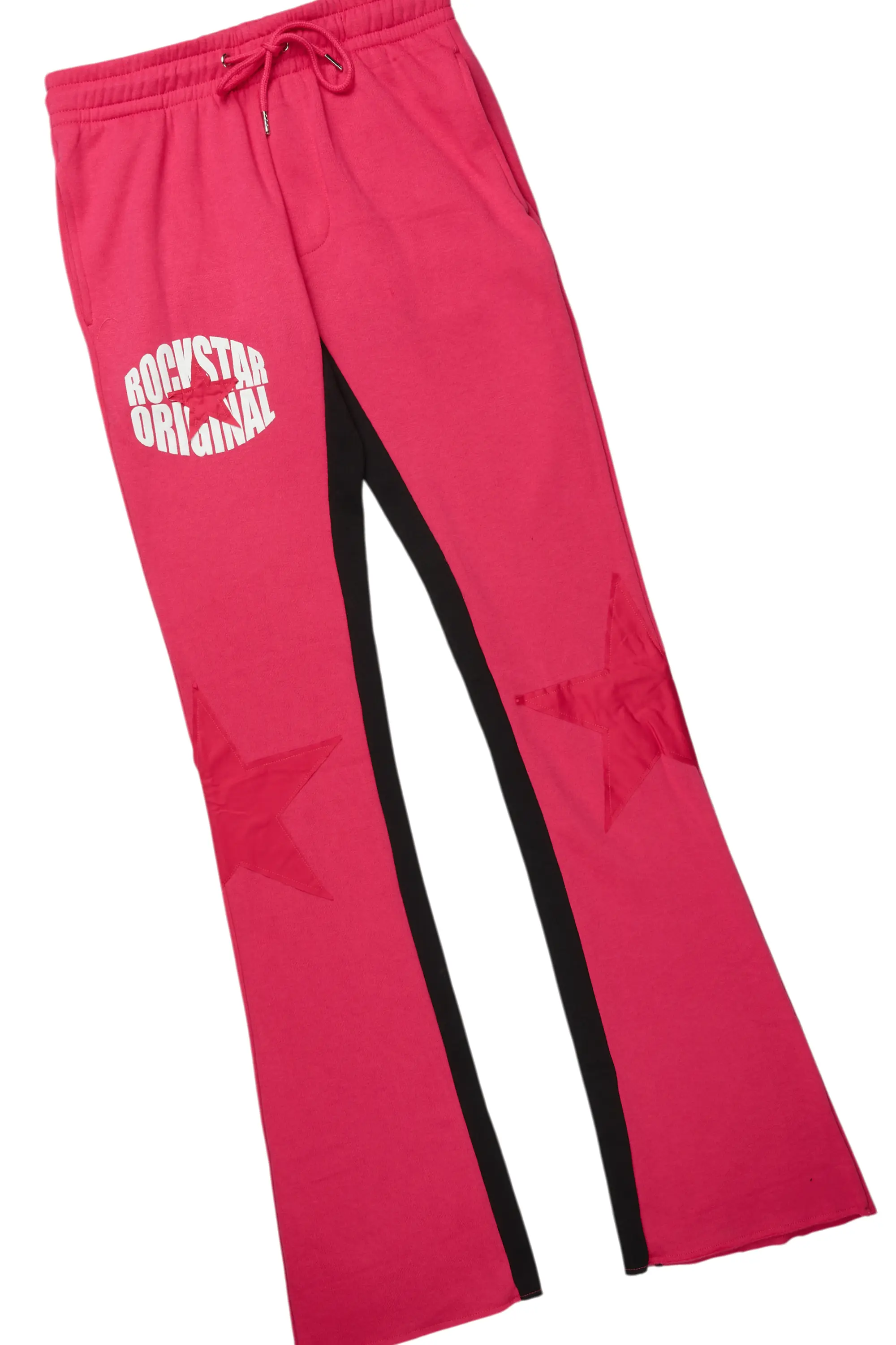States Fuchsia Baggy Stacked Hoodie Track Set - Image 9
