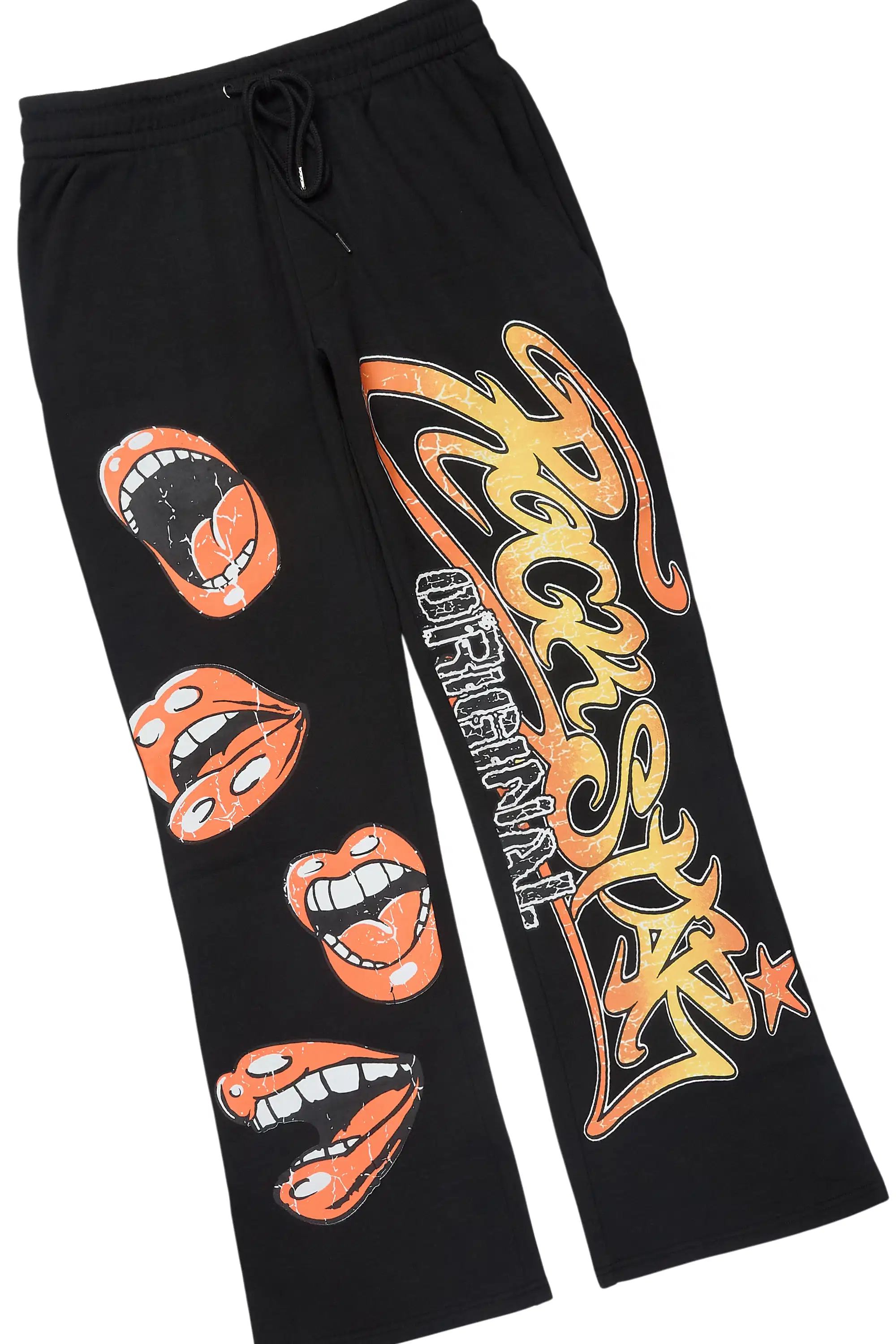 Rock n Roll Black Hoodie/Baggy Pant Track Set - Image 8