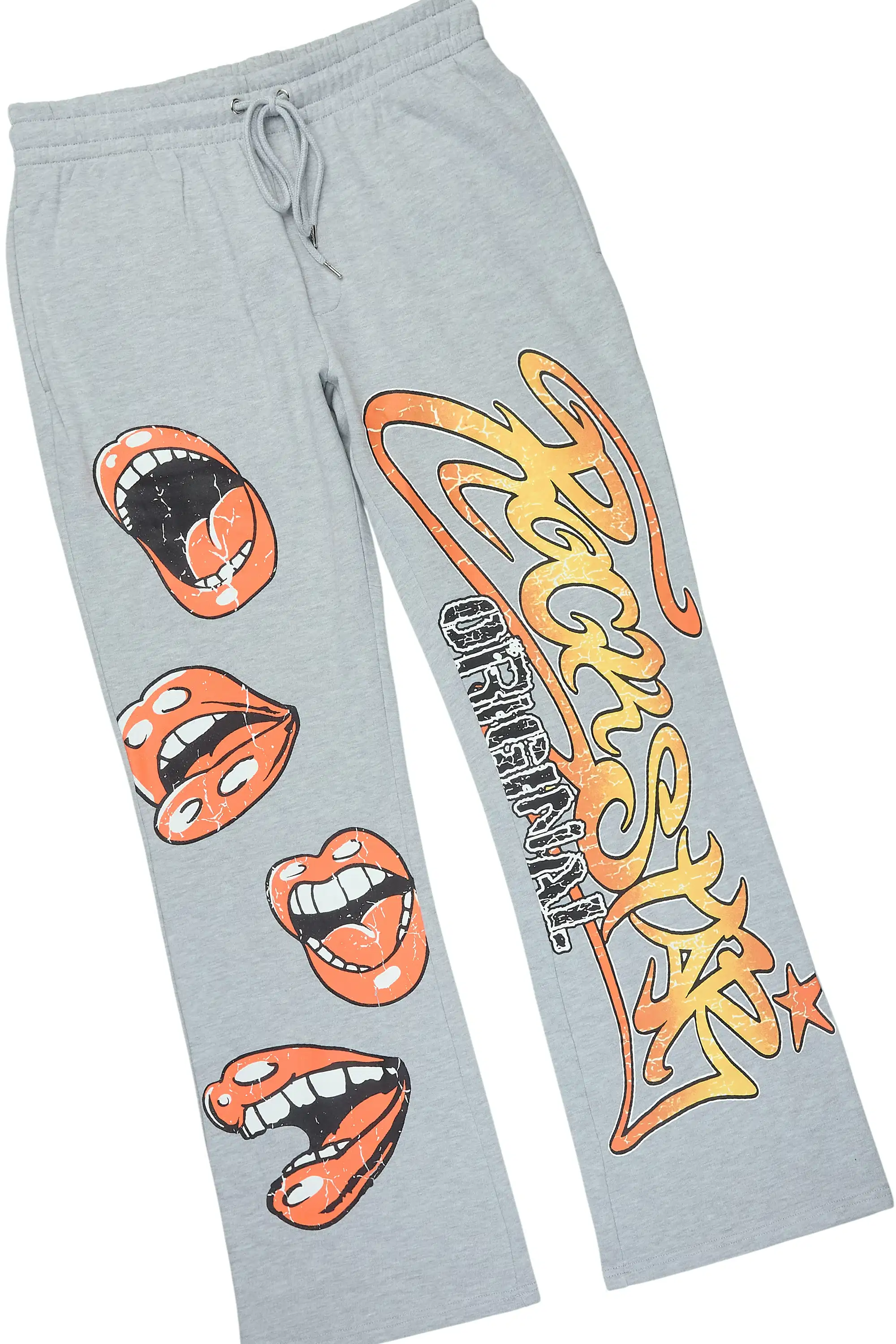 Rock n Roll Heather Grey Hoodie/Baggy Pant Track Set - Image 8