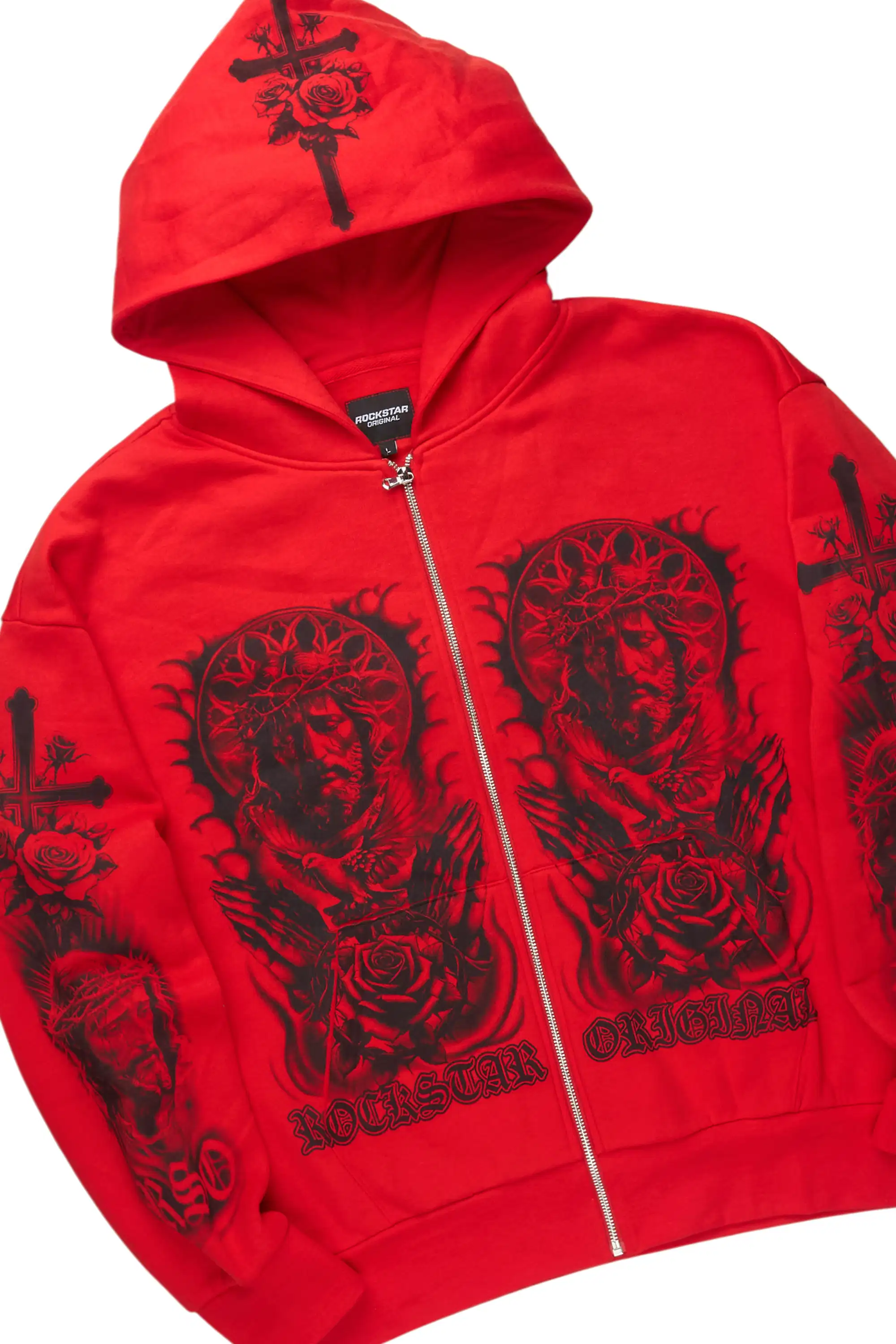 Blasted Red Hoodie/Baggy Pant Track Set - Image 7