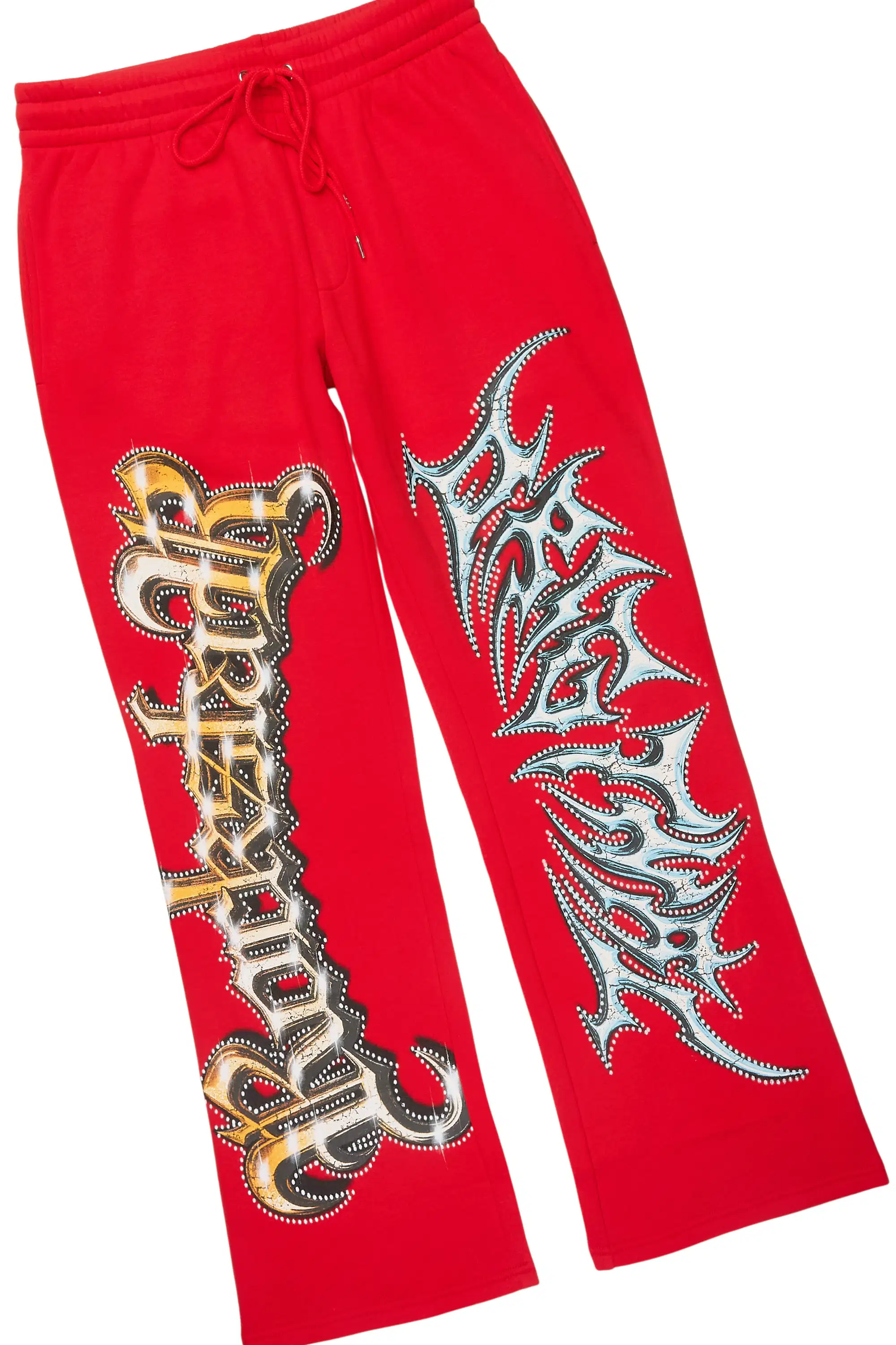 Mesin Red Hoodie/Baggy Pant Track Set - Image 9