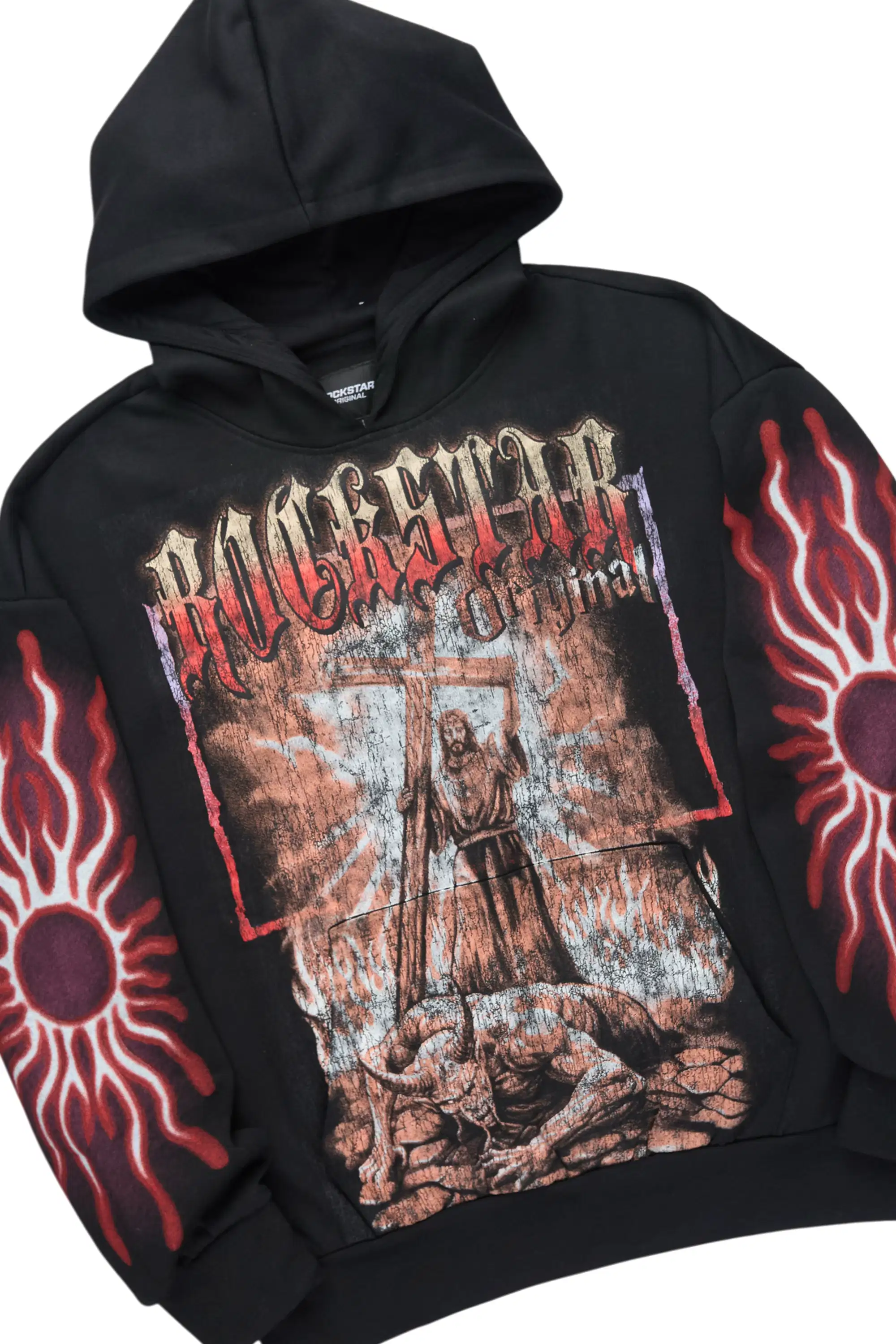 Blazer Black/Red Hoodie/Baggy Pant Track Set - Image 5