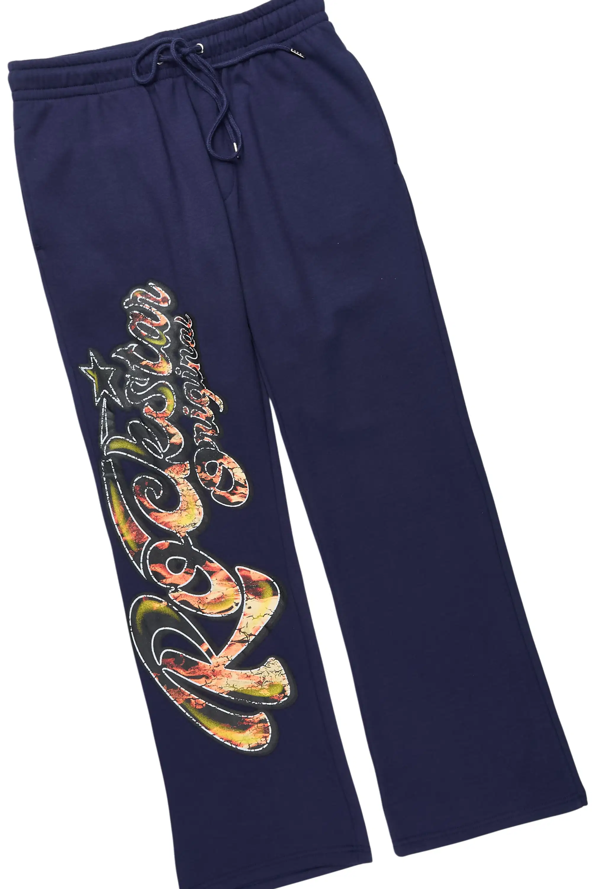 Flamer Navy Hoodie/Baggy Pant Track Set - Image 8
