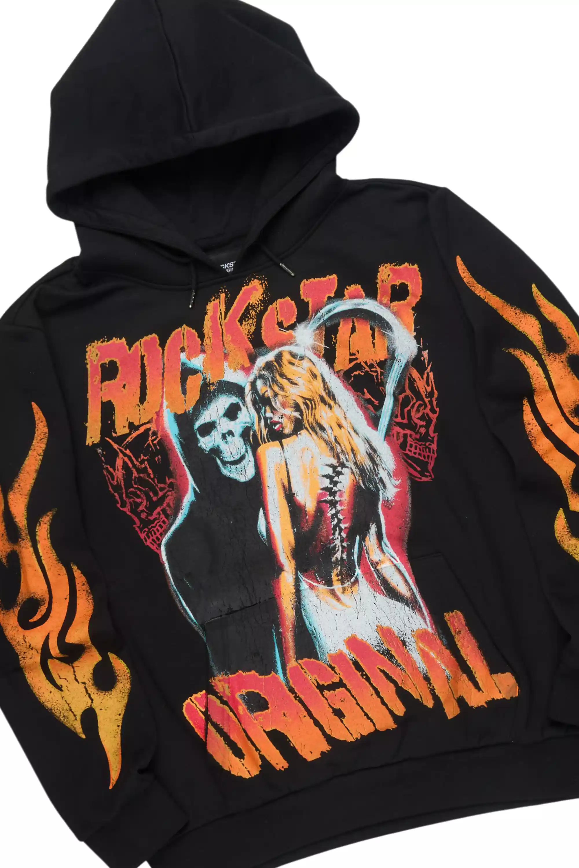 Zo Black Hoodie/Stacked Pant Track Set - Image 8