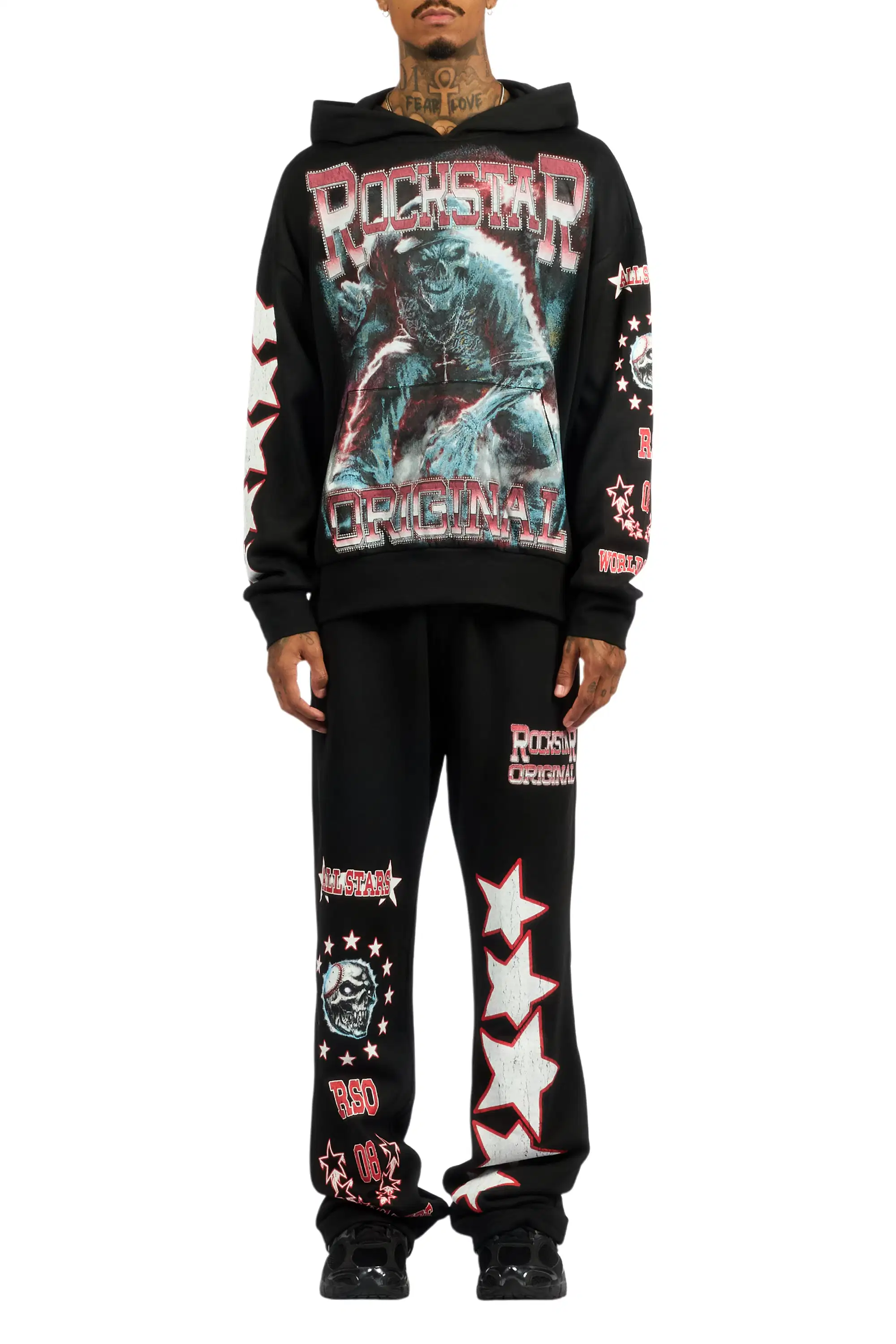Marxe Black Hoodie/Baggy Pant Track Set - Image 8