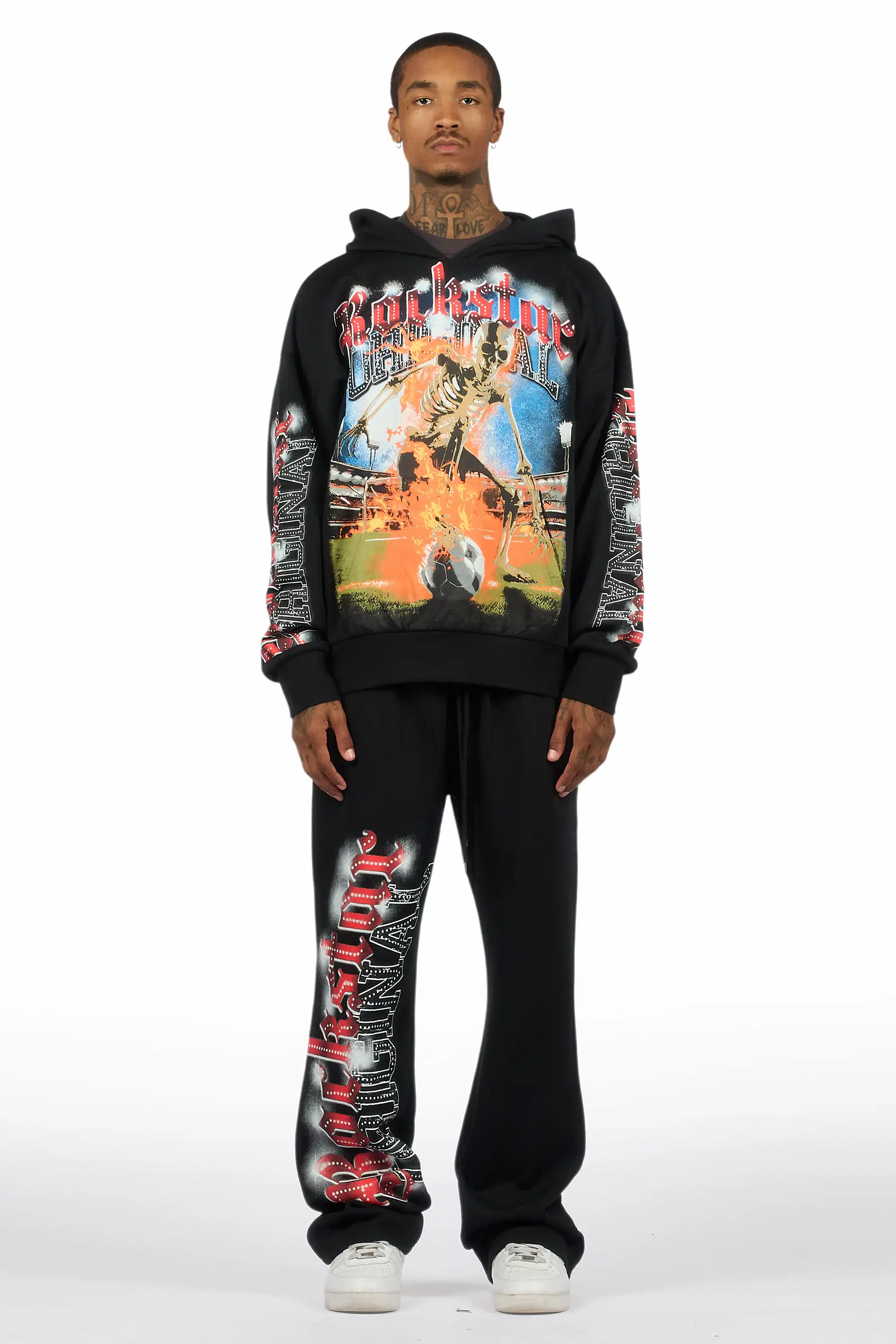 Graive Black Hoodie/Baggy Pant Track Set - Image 2