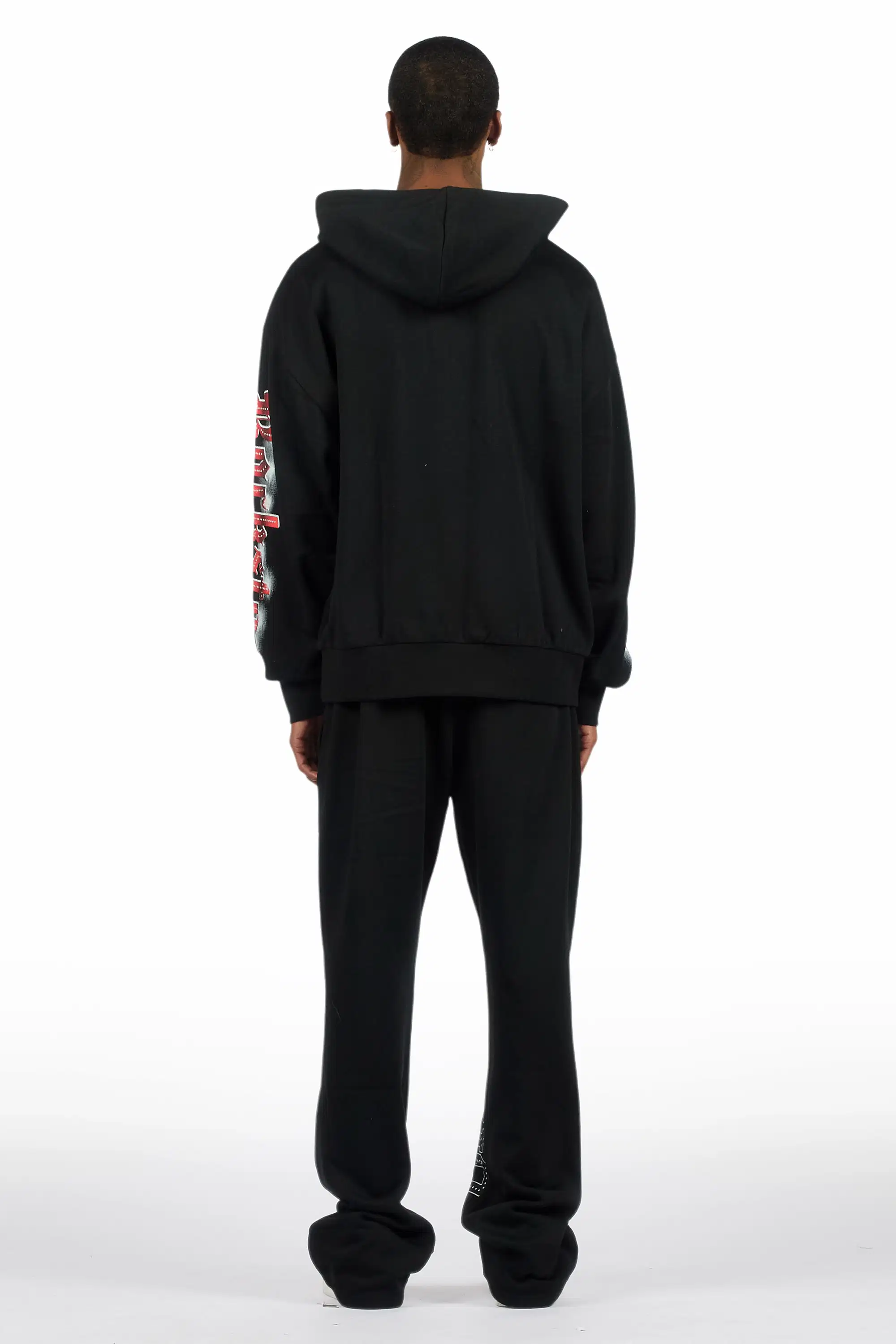 Graive Black Hoodie/Baggy Pant Track Set - Image 4