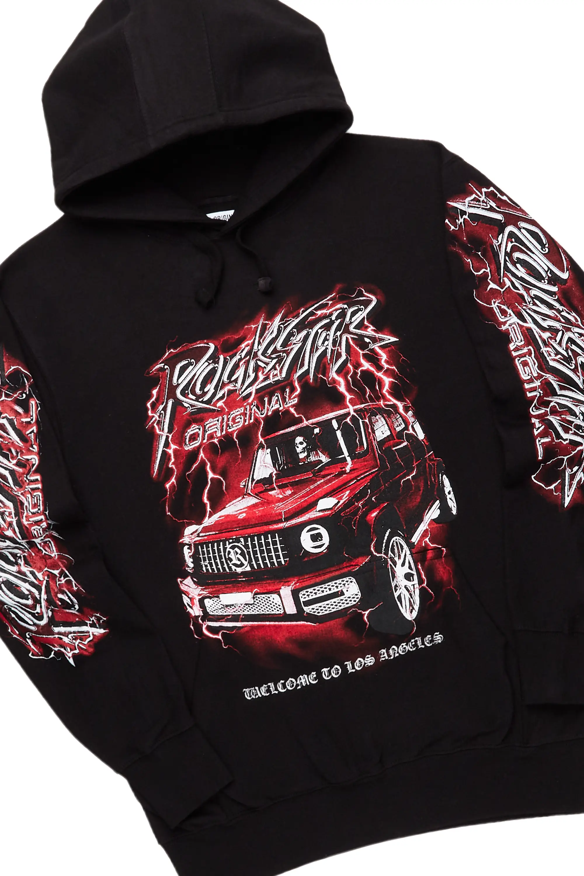 Hai Black/Red Graphic Hoodie Track Set - Image 6