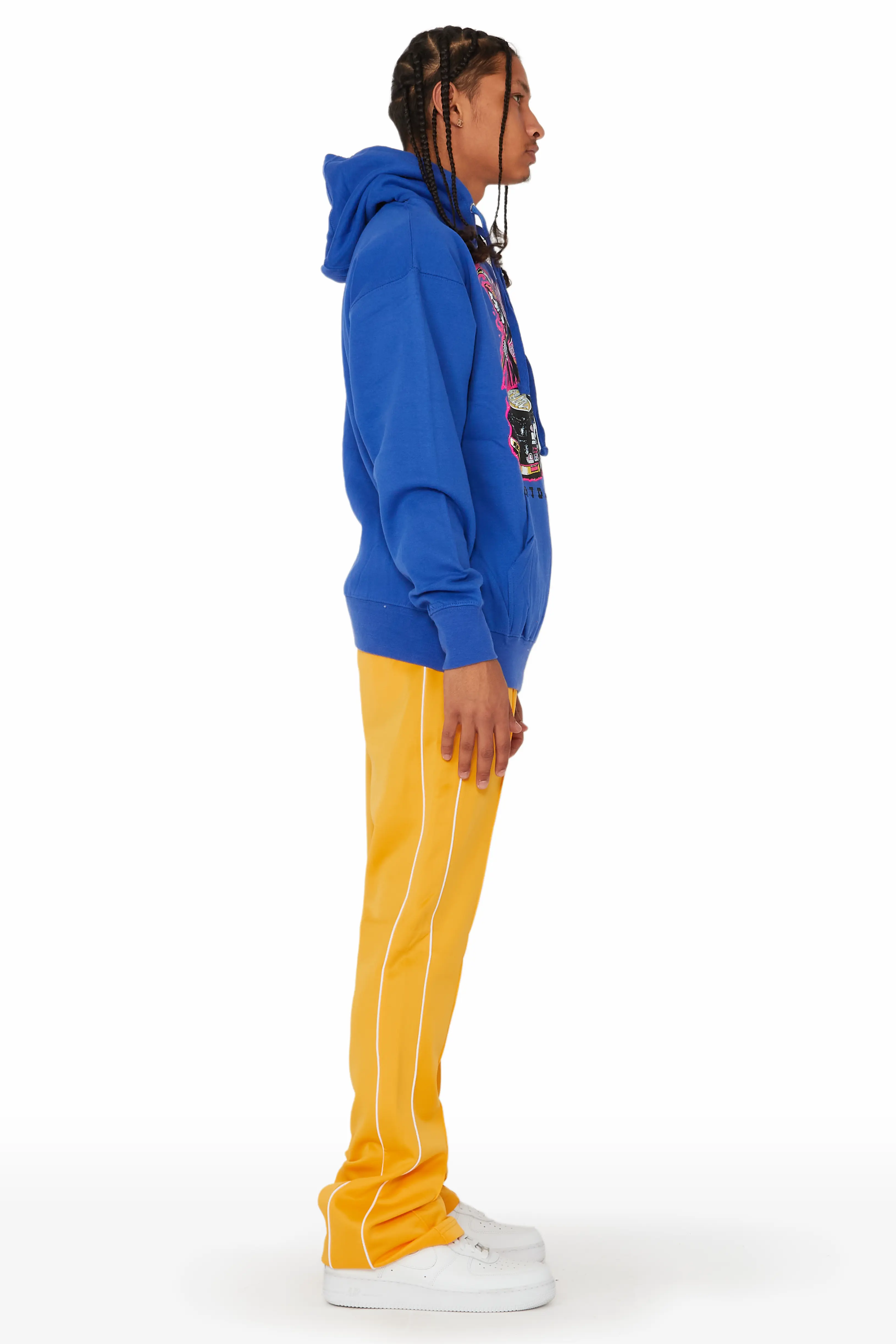 Daggor Blue/Yellow Hoodie/Track Pant Set - Image 4