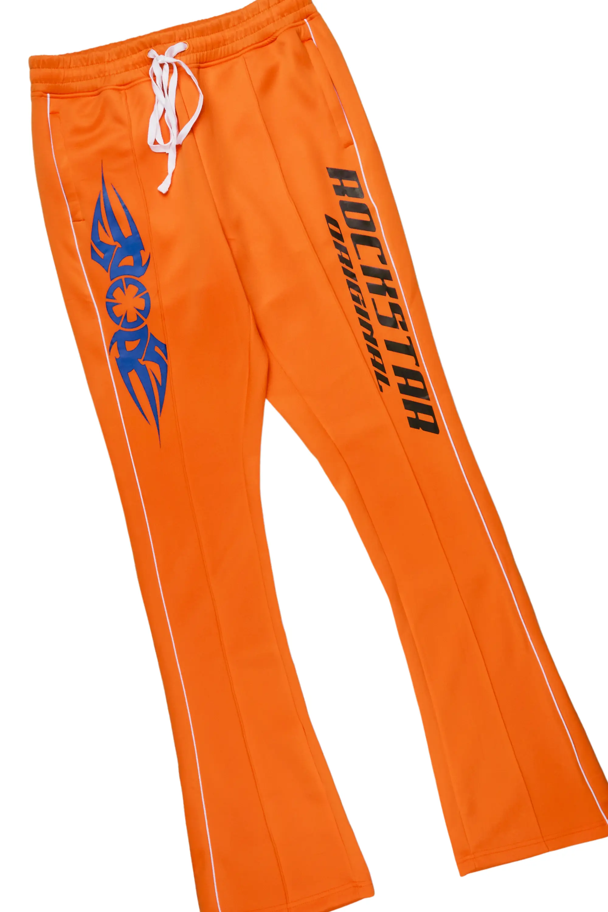 Aleksey Black/Orange Graphic Hoodie/Track Pant Set - Image 8