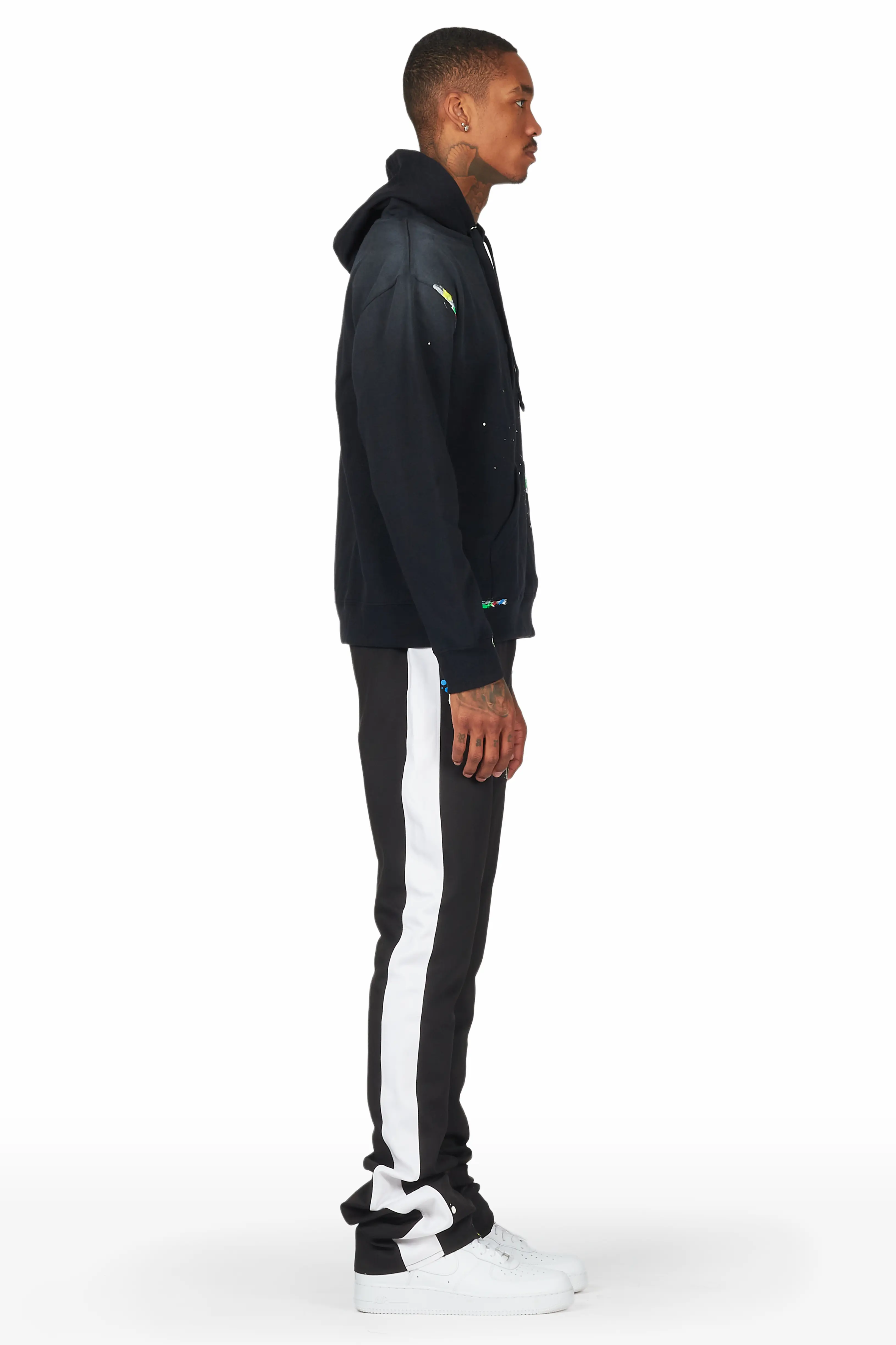 Mumford Black Super Stacked Pant Set - Image 4