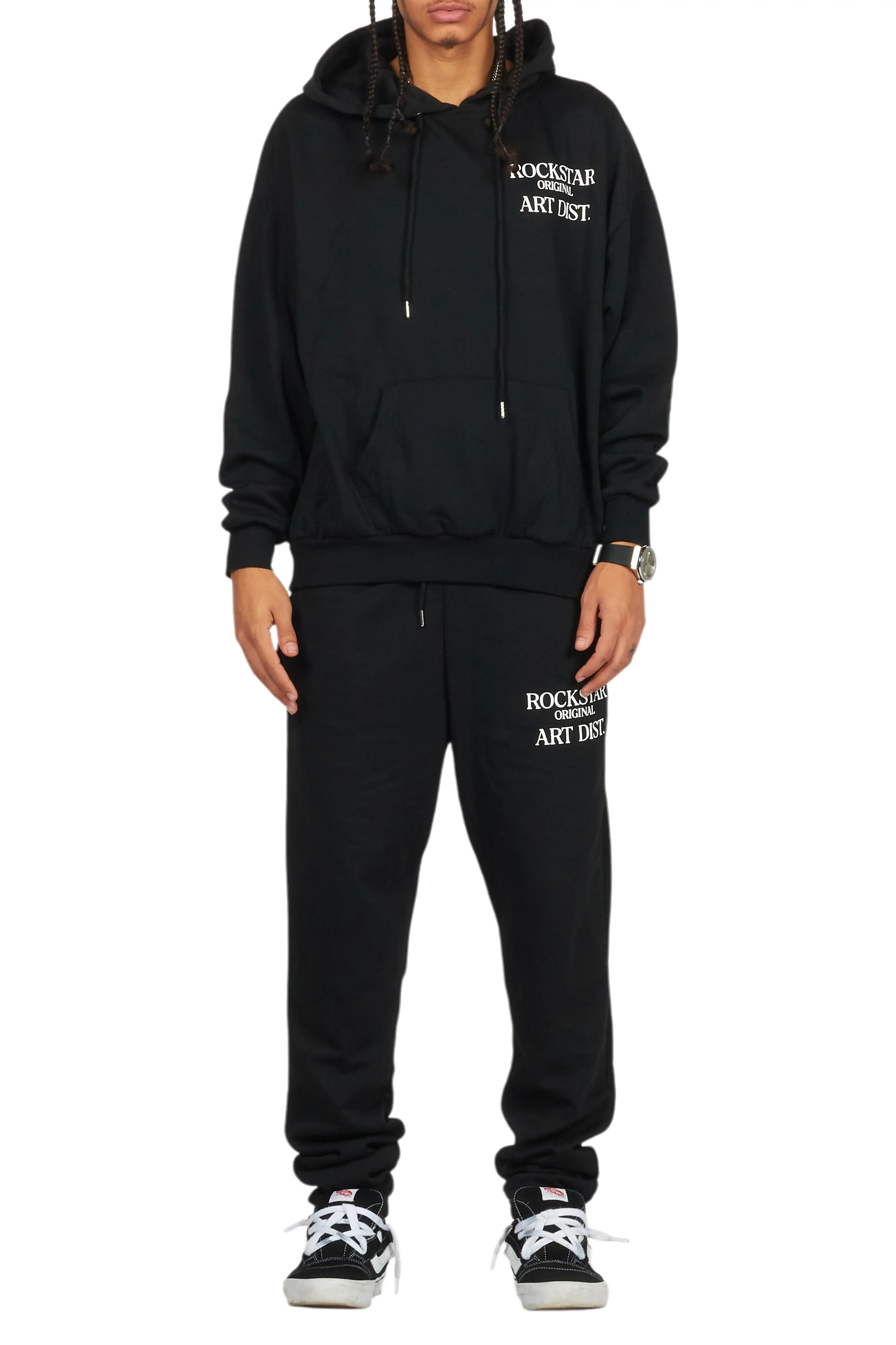 Briggs Black Hoodie/Relax Fit Track Set - Image 9
