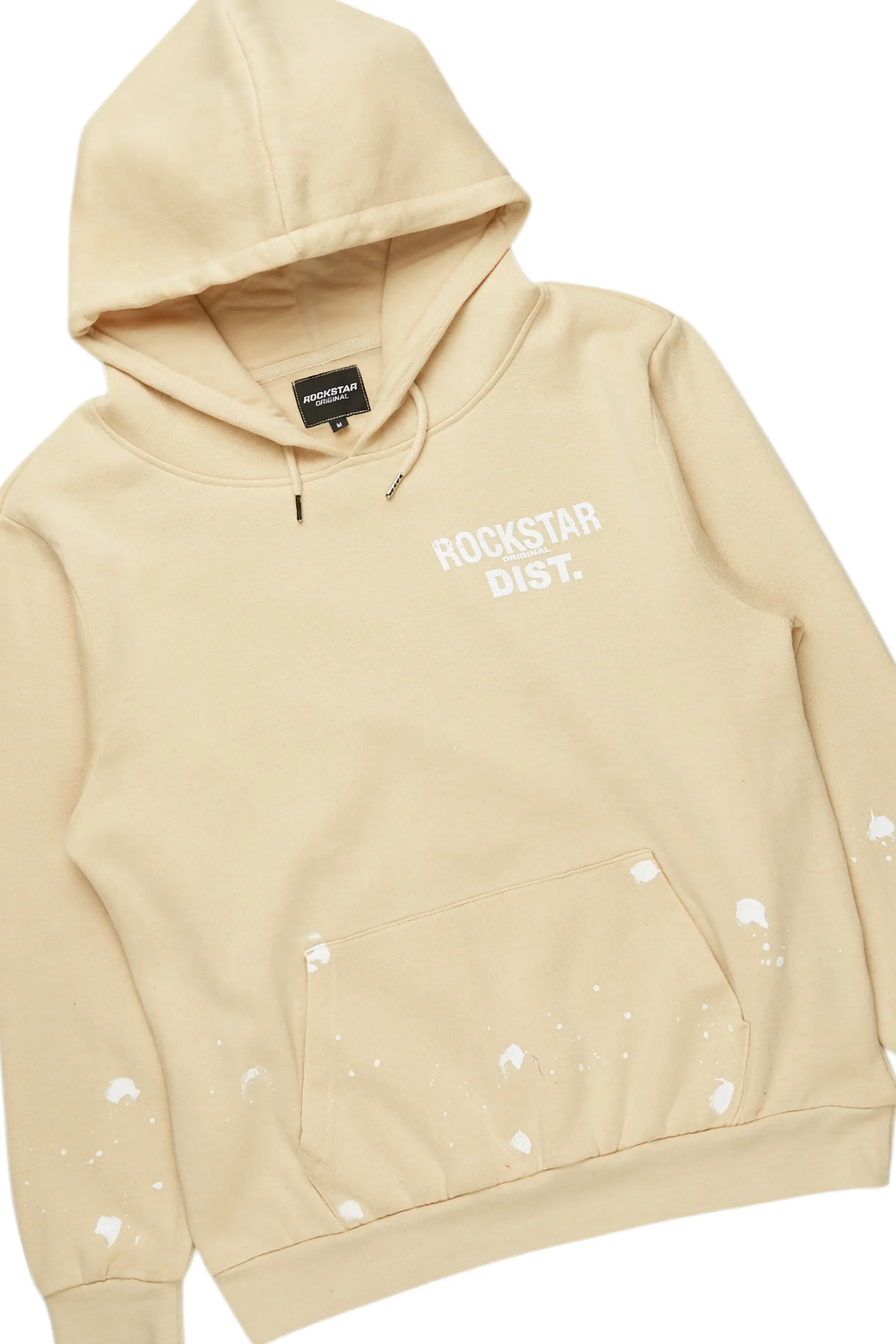 Raffer Beige Hoodie Baggy Fit Pant Track Set - Image 7