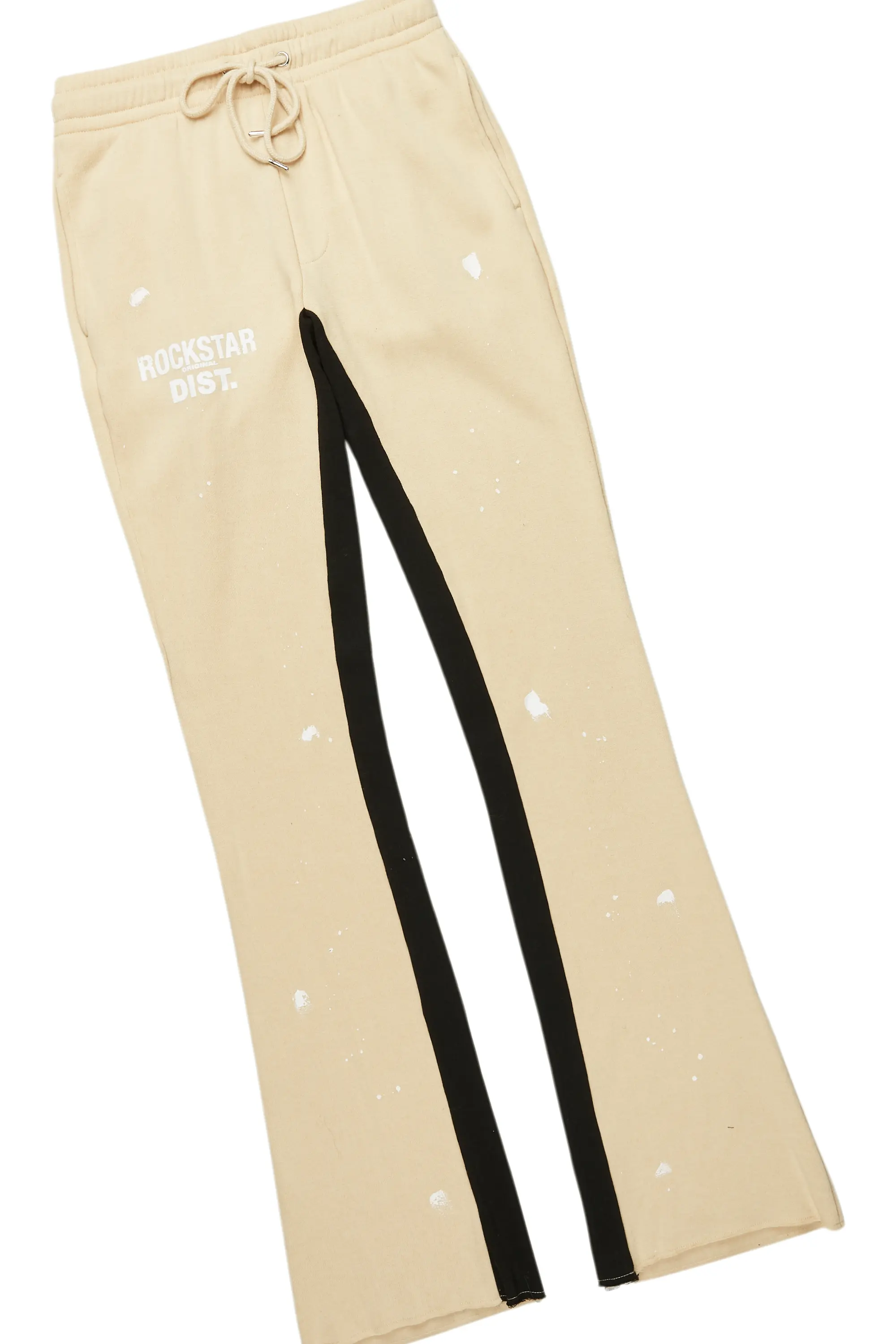 Raffer Beige Hoodie Baggy Fit Pant Track Set - Image 8