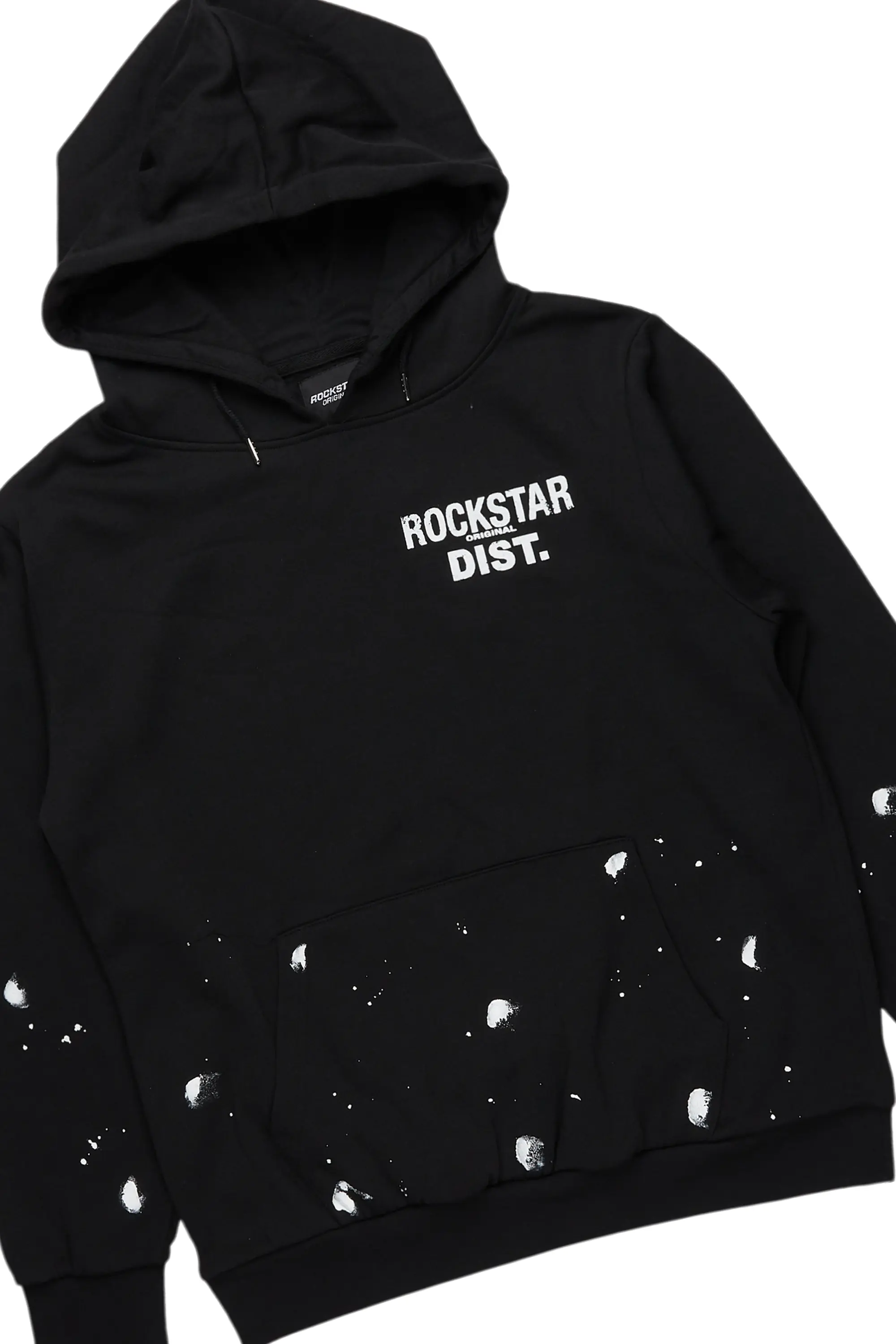 Raffer Black/White Hoodie Baggy Fit Pant Track Set - Image 7