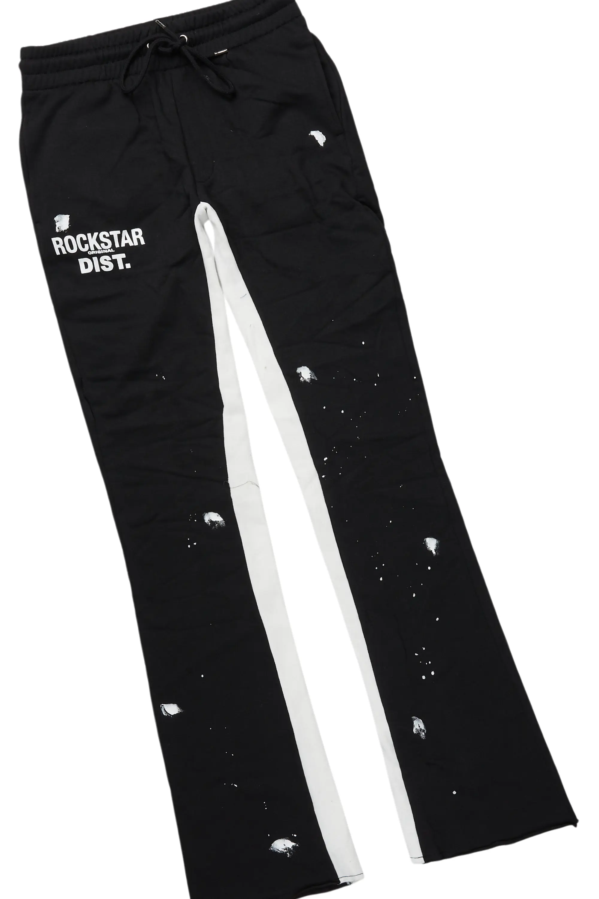 Raffer Black/White Hoodie Baggy Fit Pant Track Set - Image 8