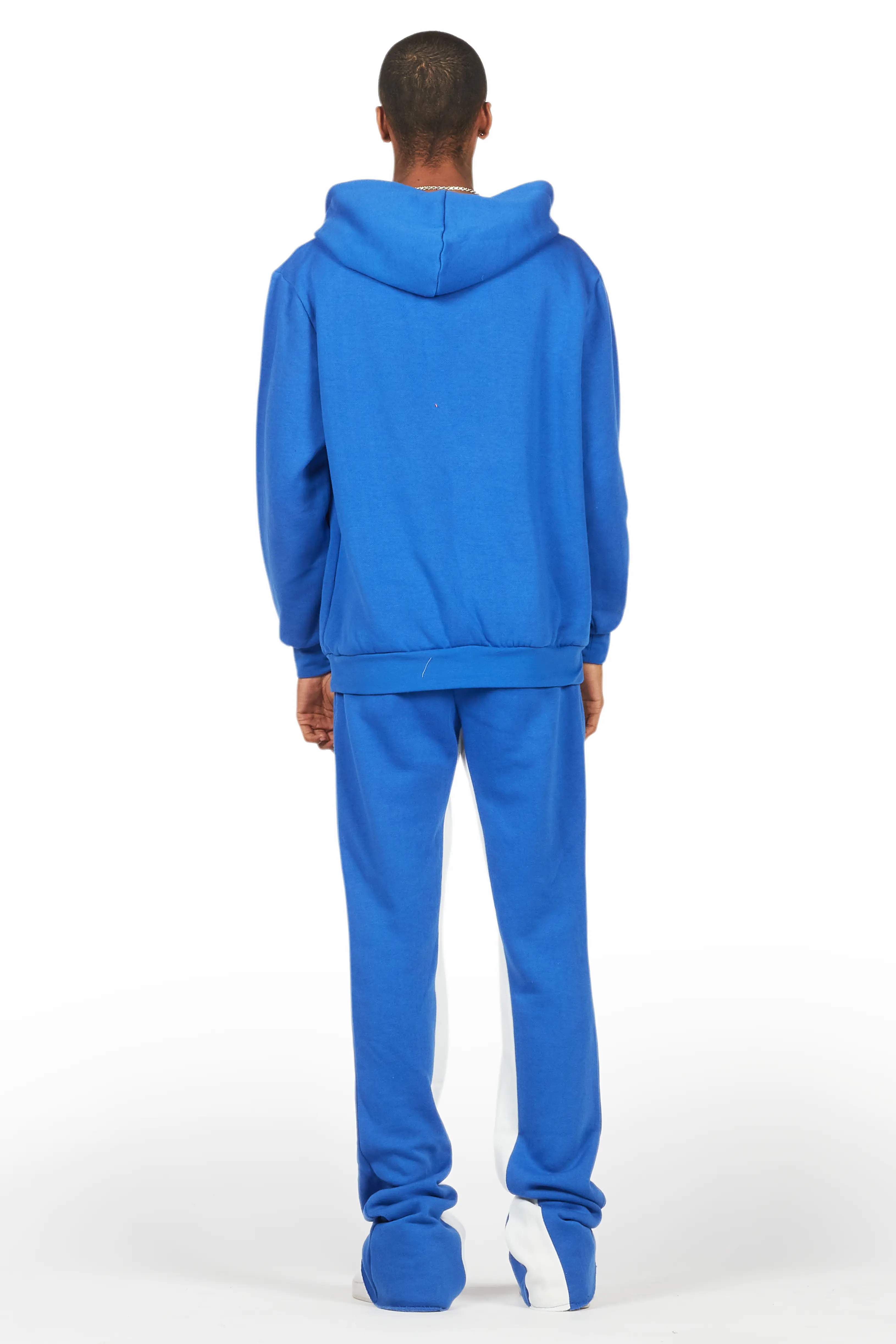 Raffer Royal Blue Hoodie Baggy Fit Pant Track Set - Image 4
