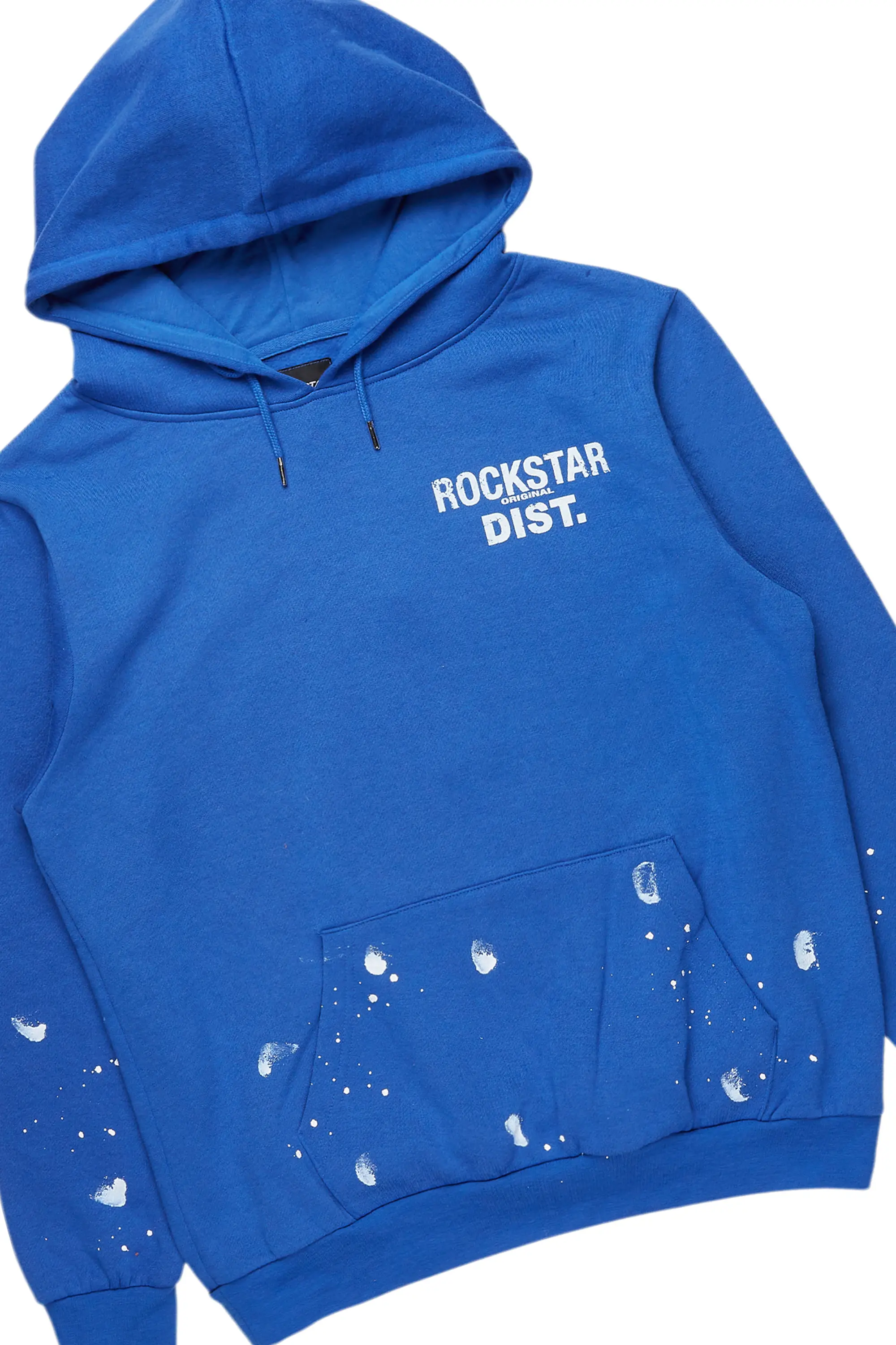 Raffer Royal Blue Hoodie Baggy Fit Pant Track Set - Image 7