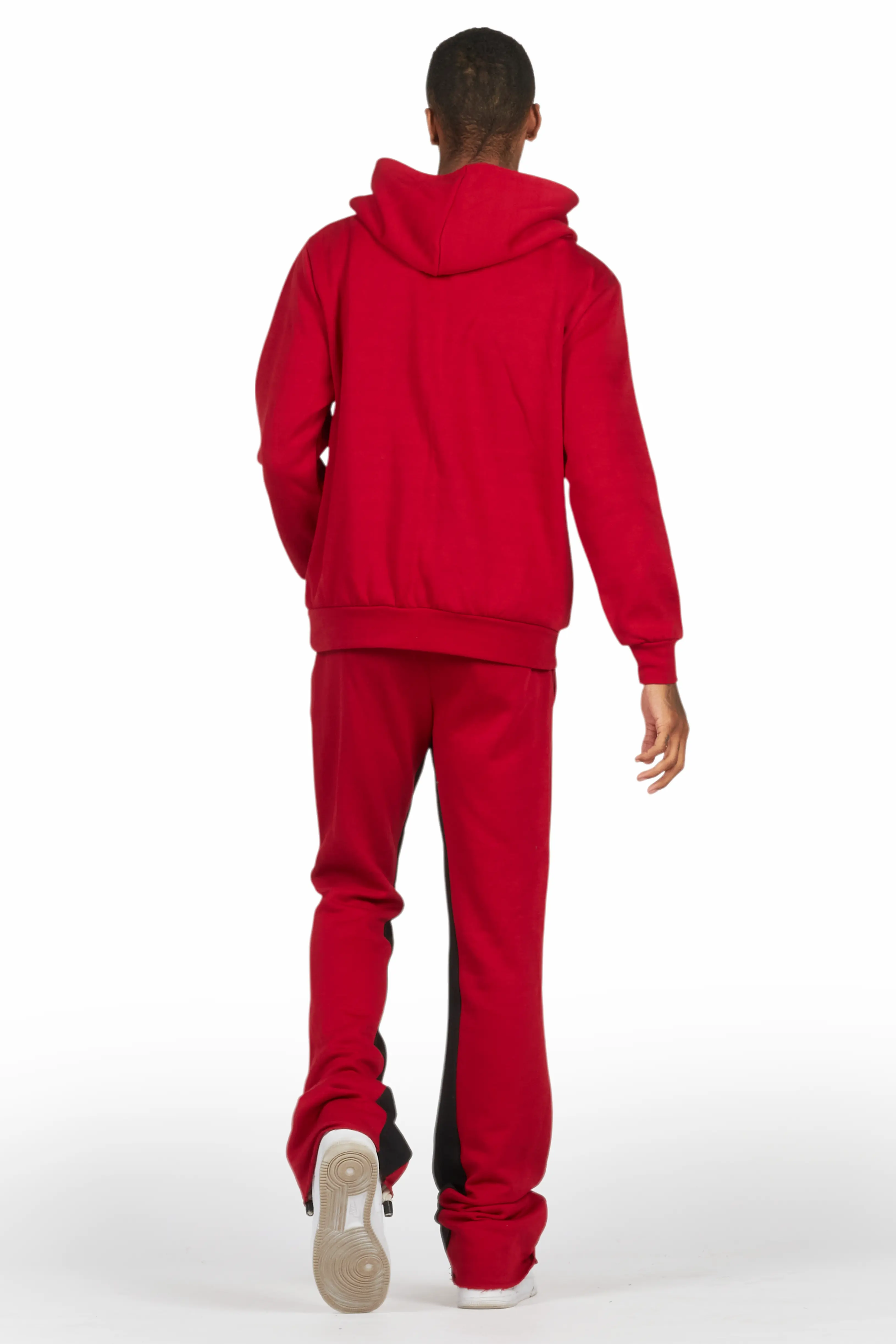 Scottie Burgundy Hoodie/Baggy Track Pant Set - Image 4