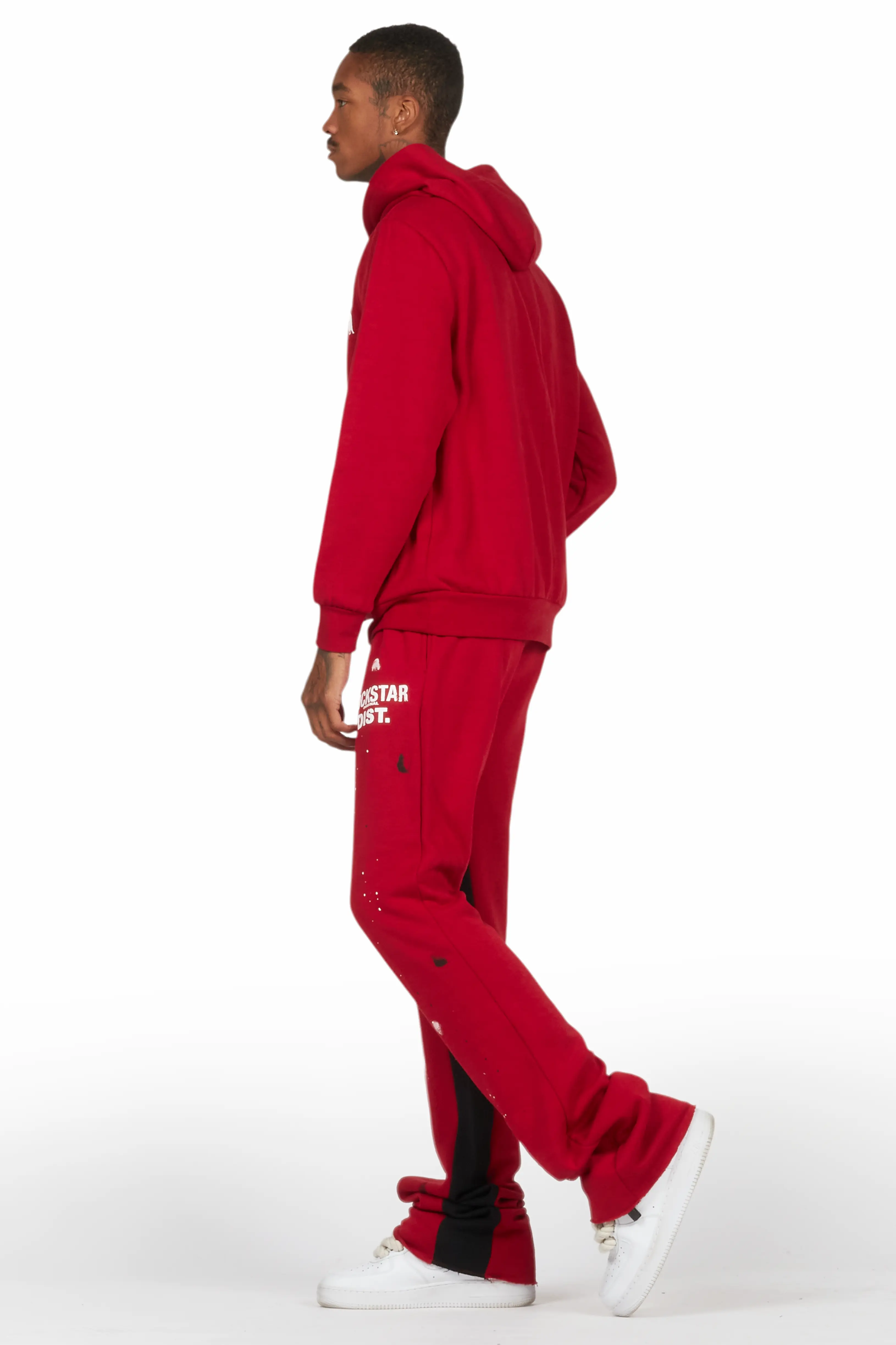 Scottie Burgundy Hoodie/Baggy Track Pant Set - Image 5