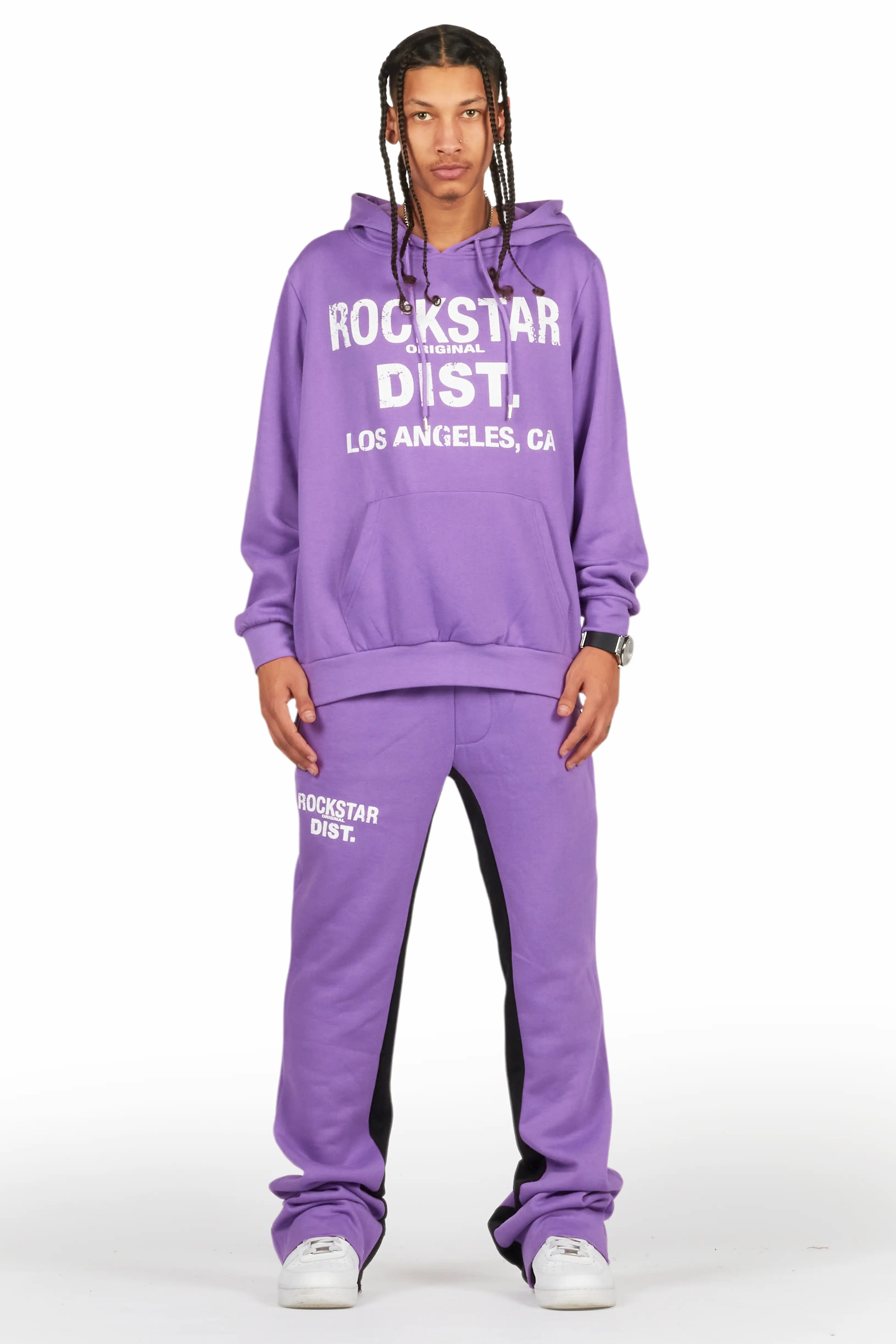 Lake Purple Hoodie/Baggy Track Pant Set - Image 2