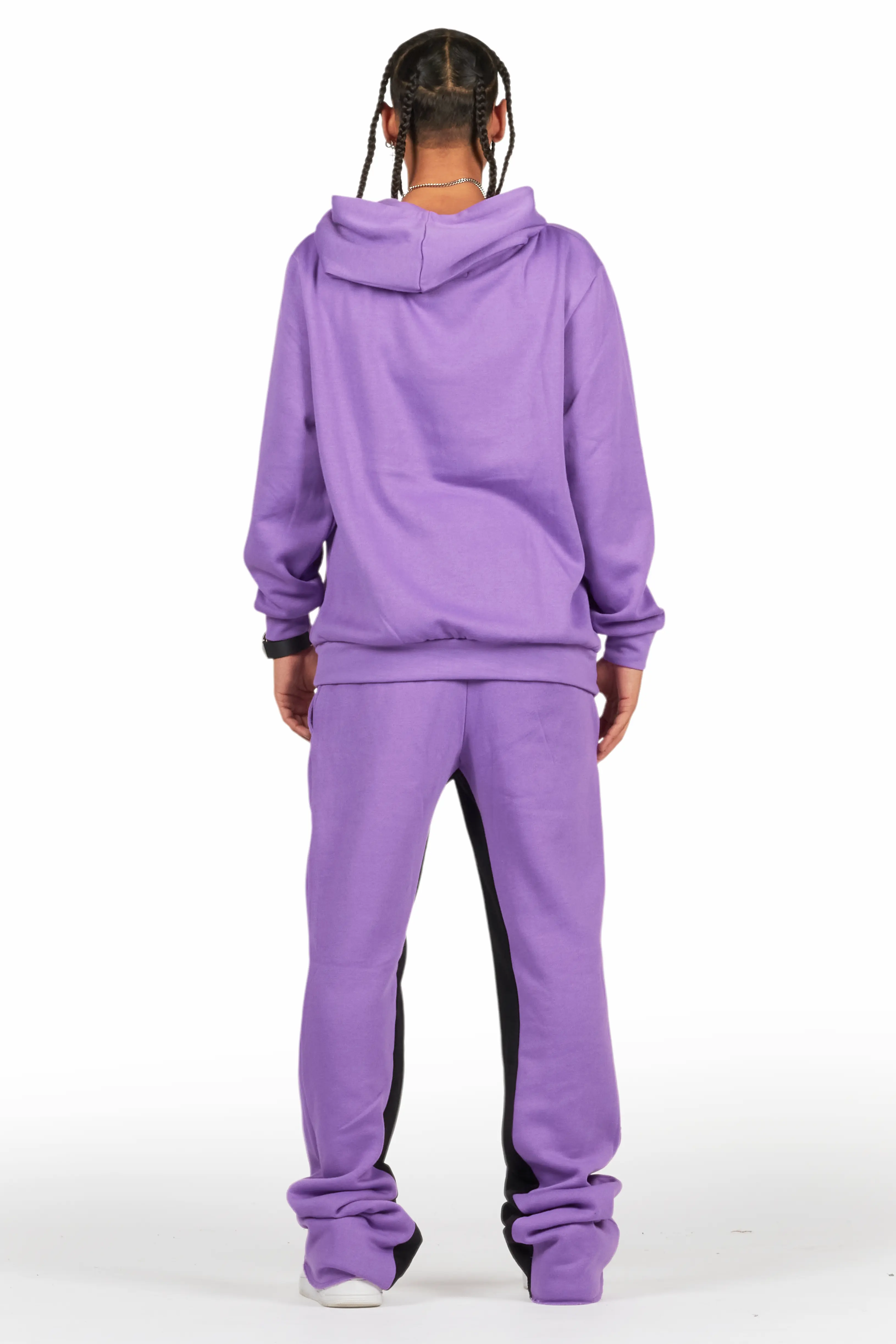 Lake Purple Hoodie/Baggy Track Pant Set - Image 4