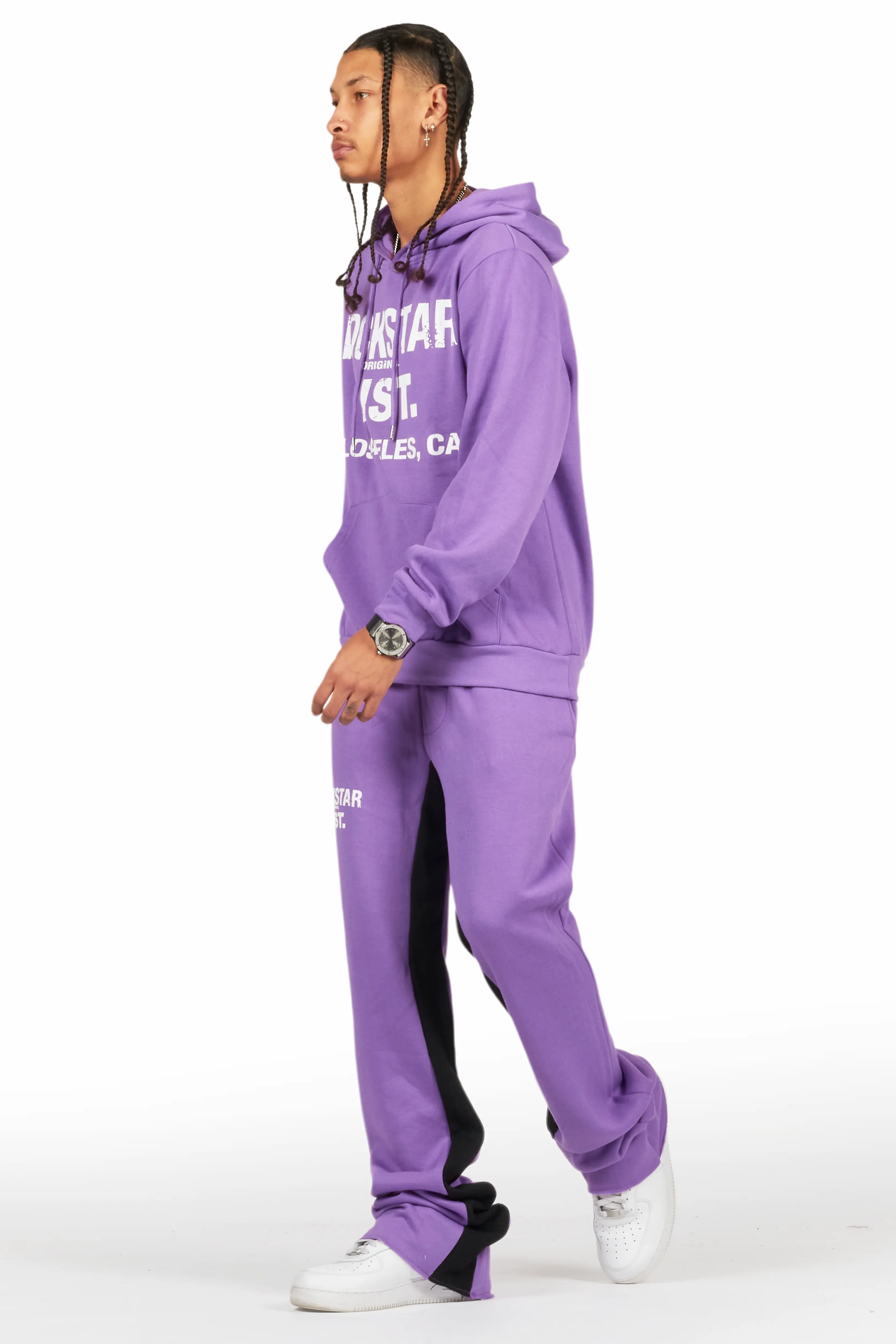 Lake Purple Hoodie/Baggy Track Pant Set - Image 6