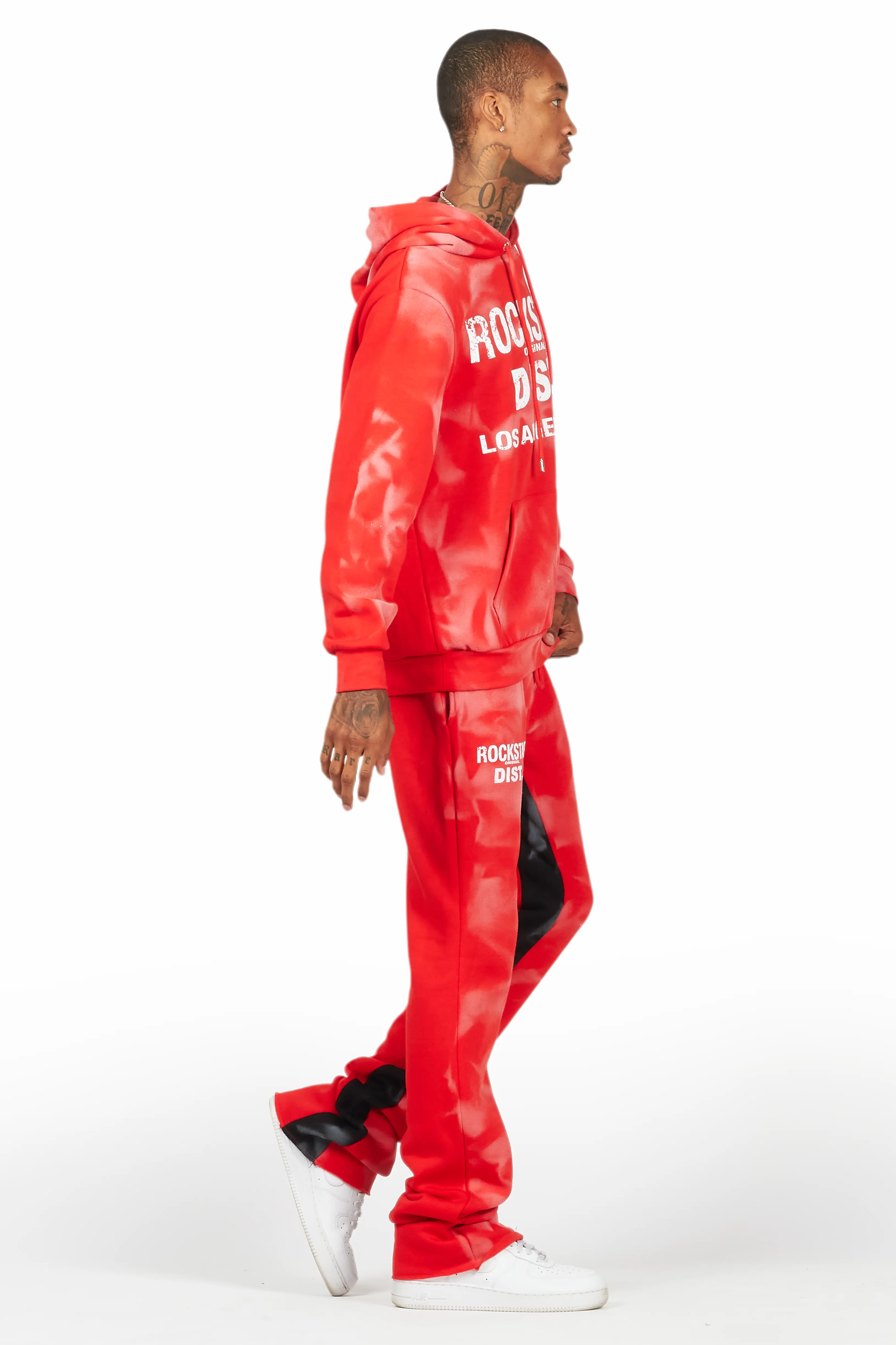 Nelly Red Hoodie/Baggy Track Pant Set - Image 3