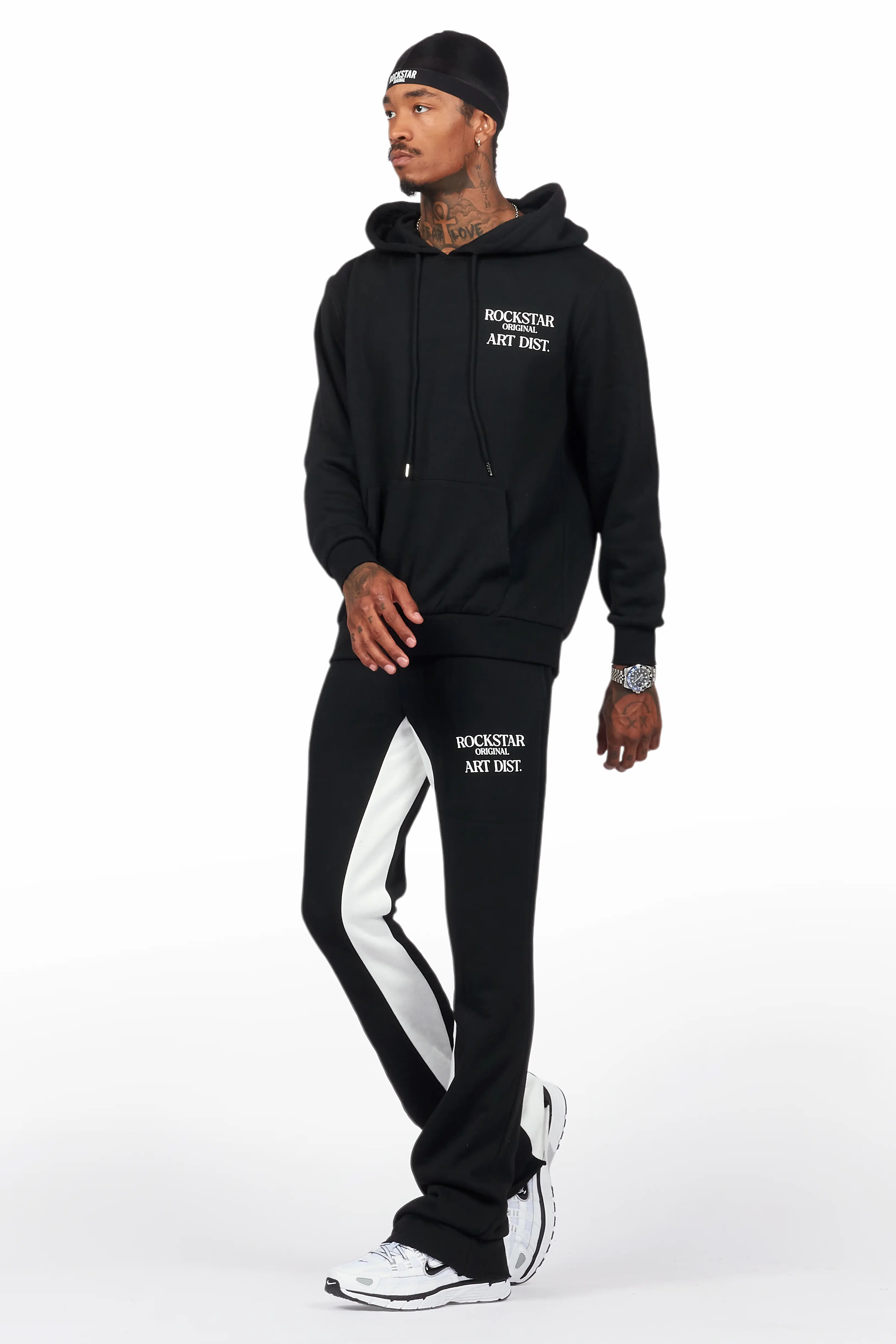 Briggs Black Hoodie/Baggy Fit Pant Set - Image 5