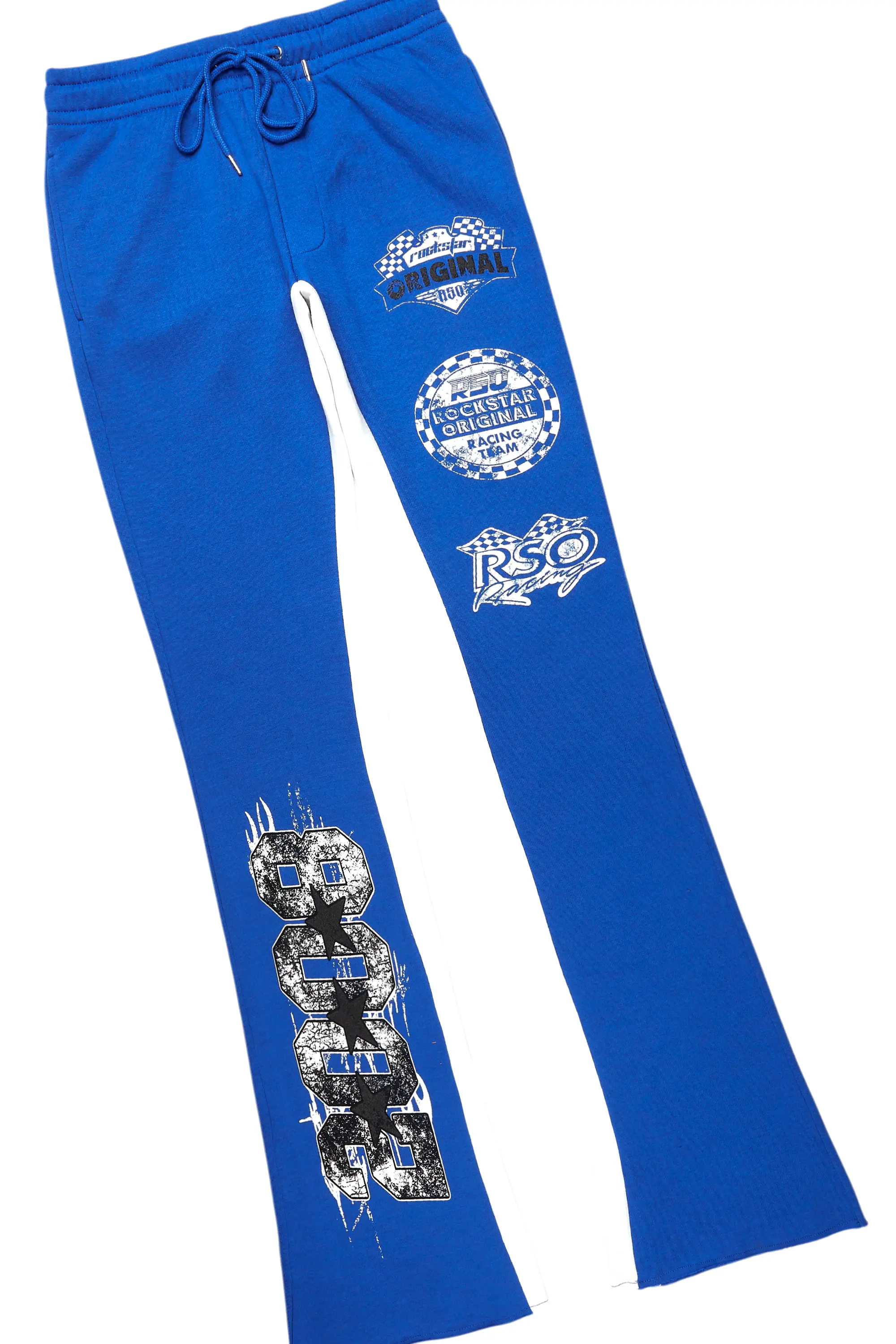 Racing Grung Royal Blue Hoodie/Baggy Track Pant Set - Image 8