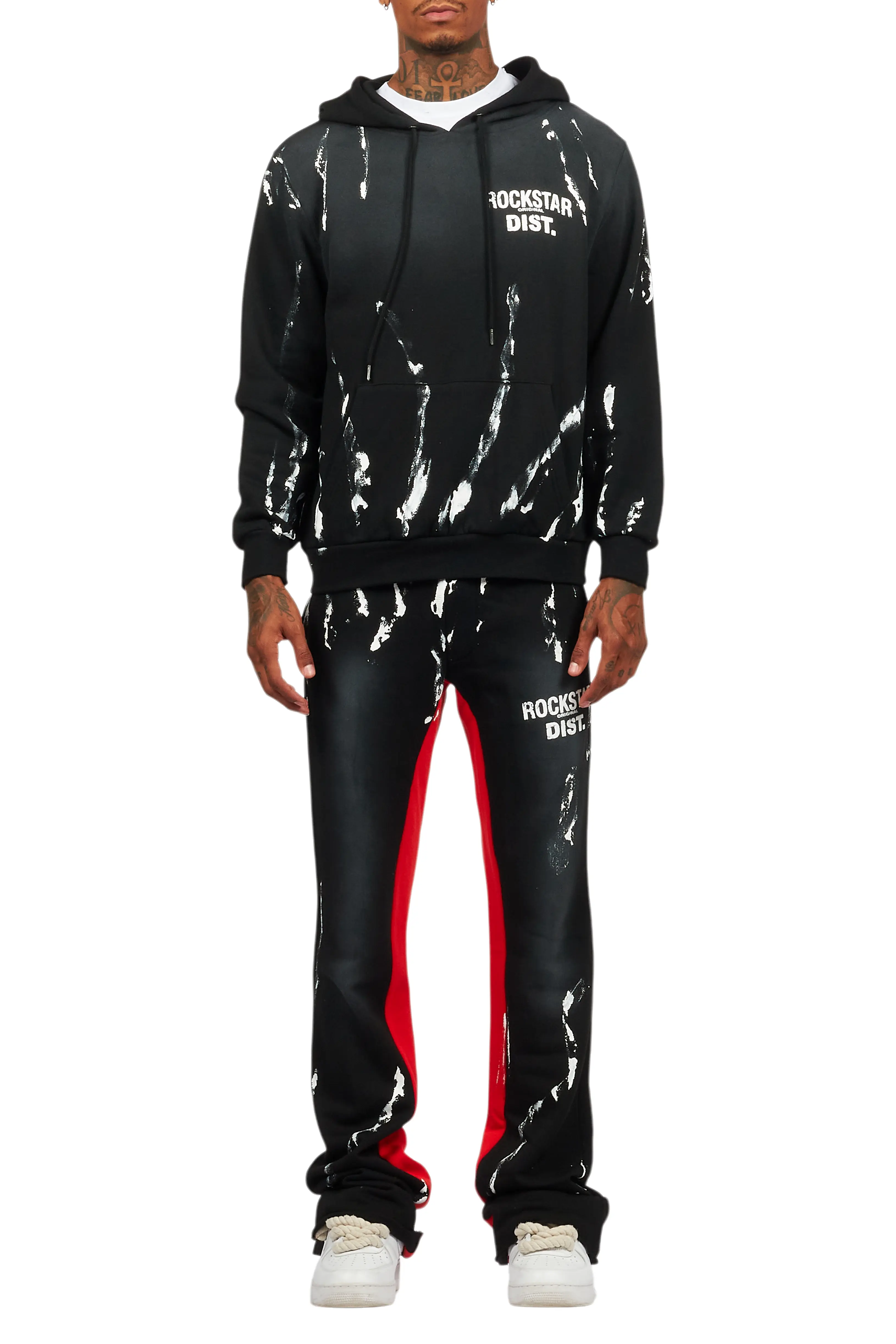 Rampage Black Hoodie/Baggy Track Pant Set - Image 10